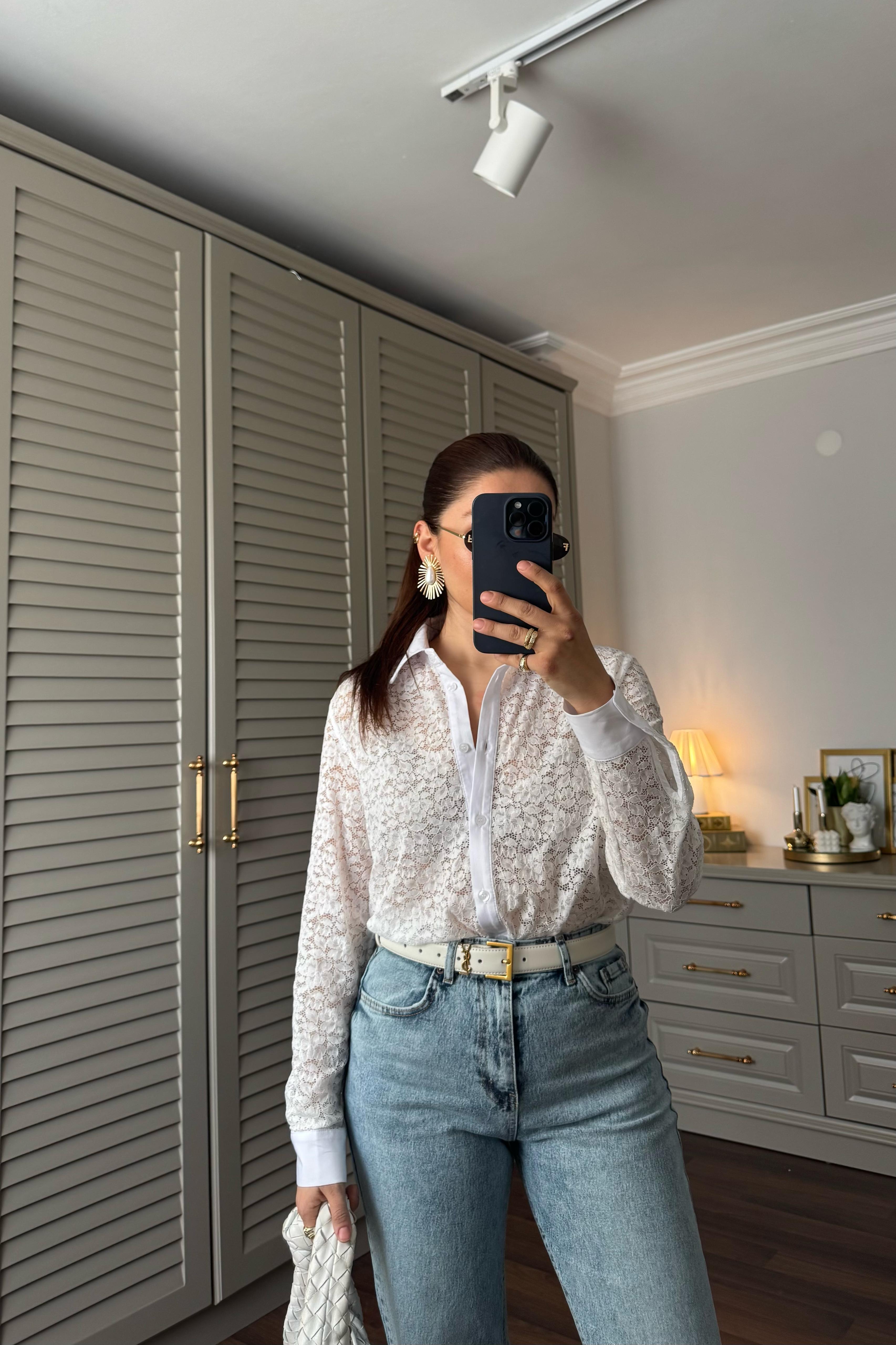 LİKRALI GÜPÜR GÖMLEK