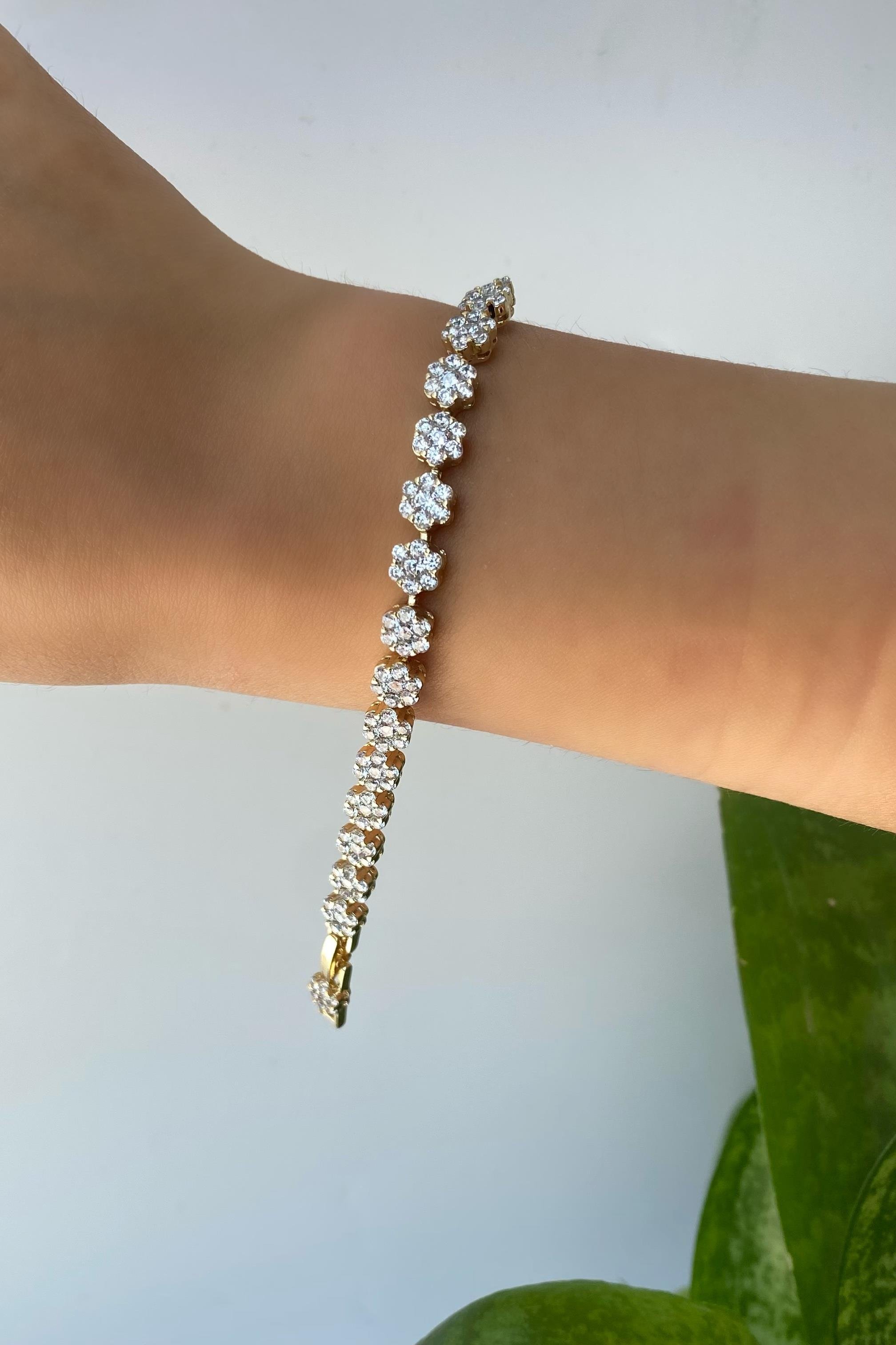 LOTUS TAŞLI BİLEZİK