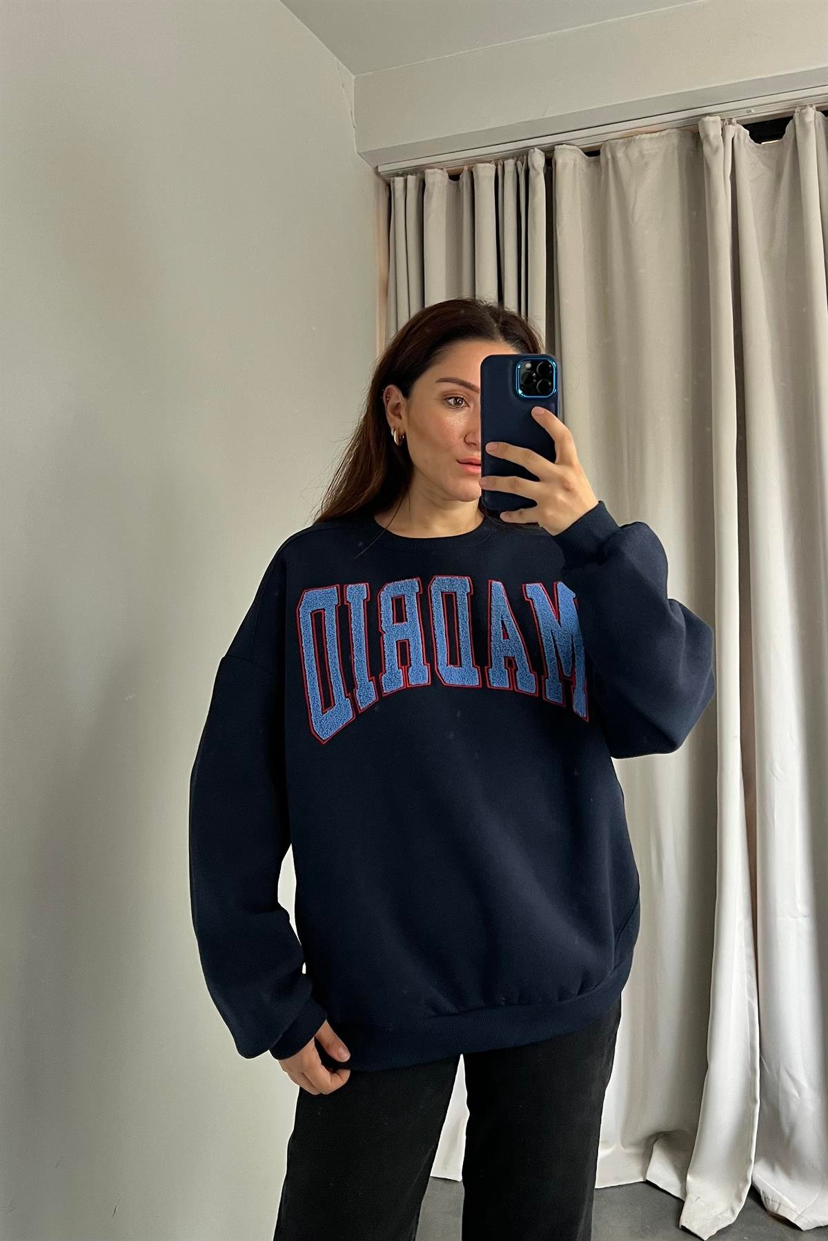 MADRİD BASKILI SWEATSHIRT