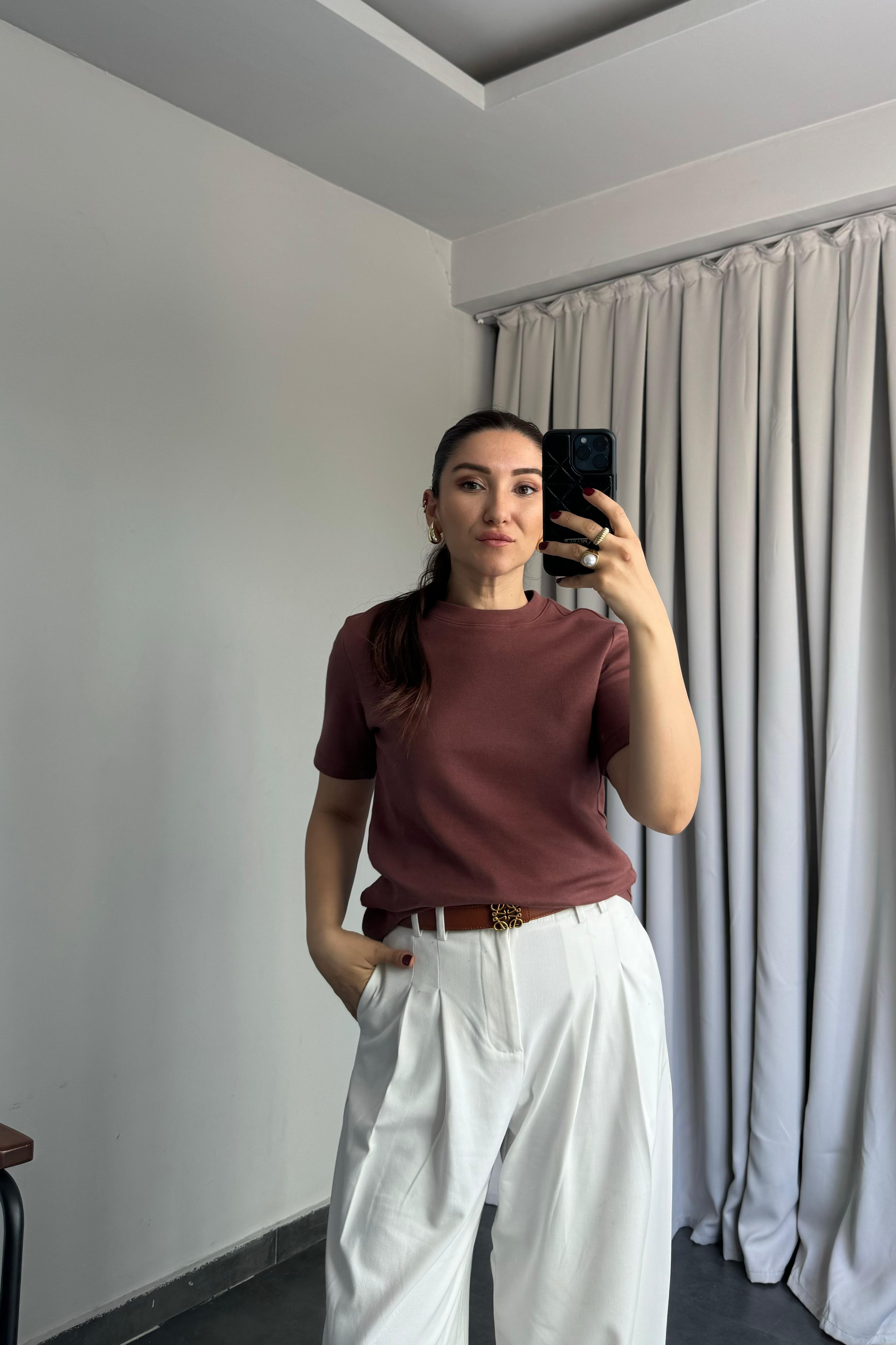 MD BİSİKLET YAKA BASIC T-SHIRT