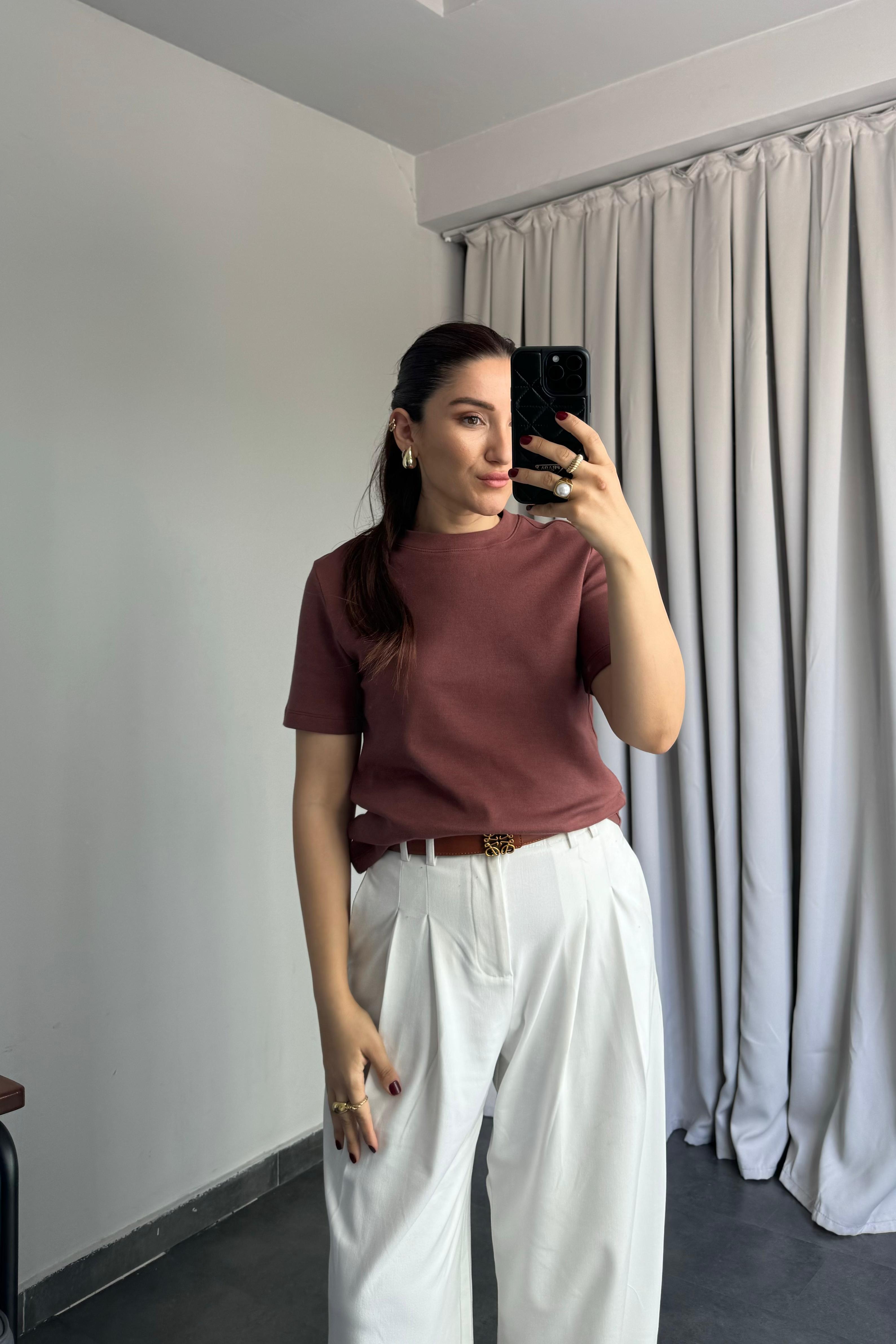 MD BİSİKLET YAKA BASIC T-SHIRT