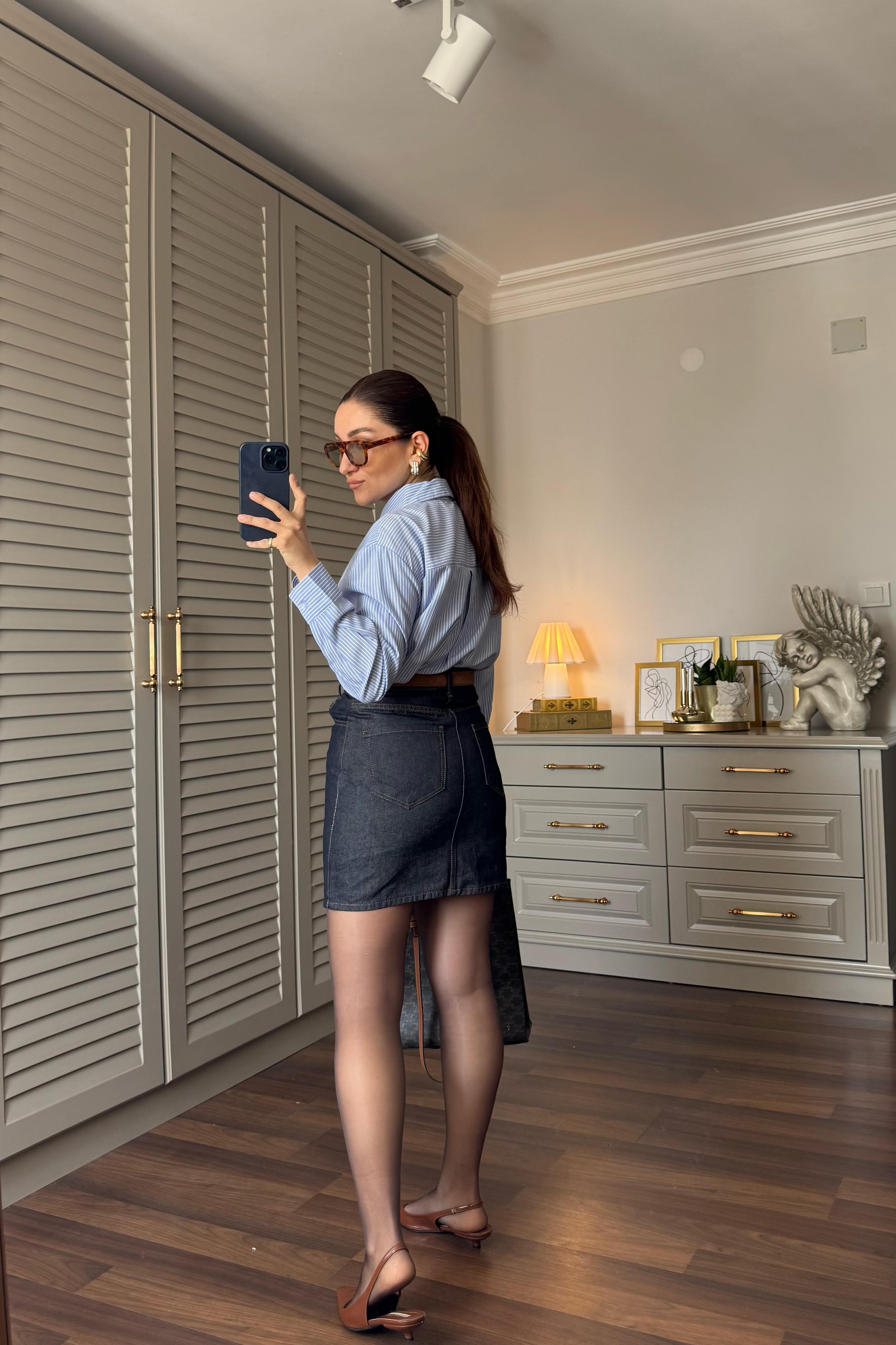 MİNİ DENİM ETEK/10257