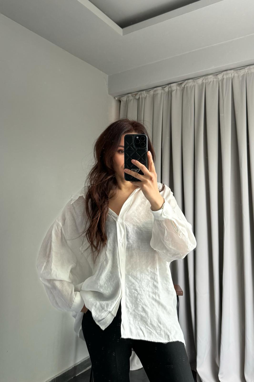 OMUZU DÜŞÜK OVERSIZE GÖMLEK/4612