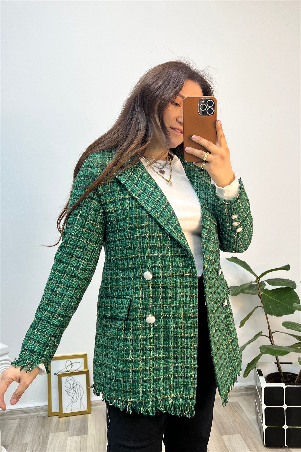 ÖNÜ DÜĞMELİ BLAZER CEKET/1103