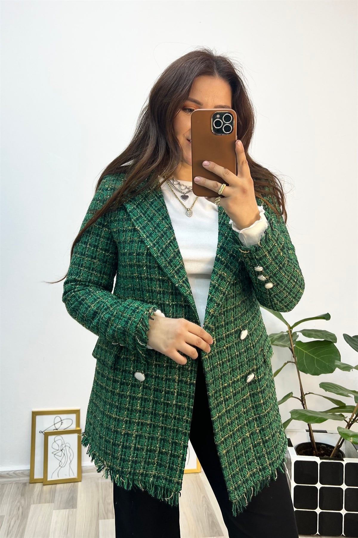 ÖNÜ DÜĞMELİ BLAZER CEKET/1103