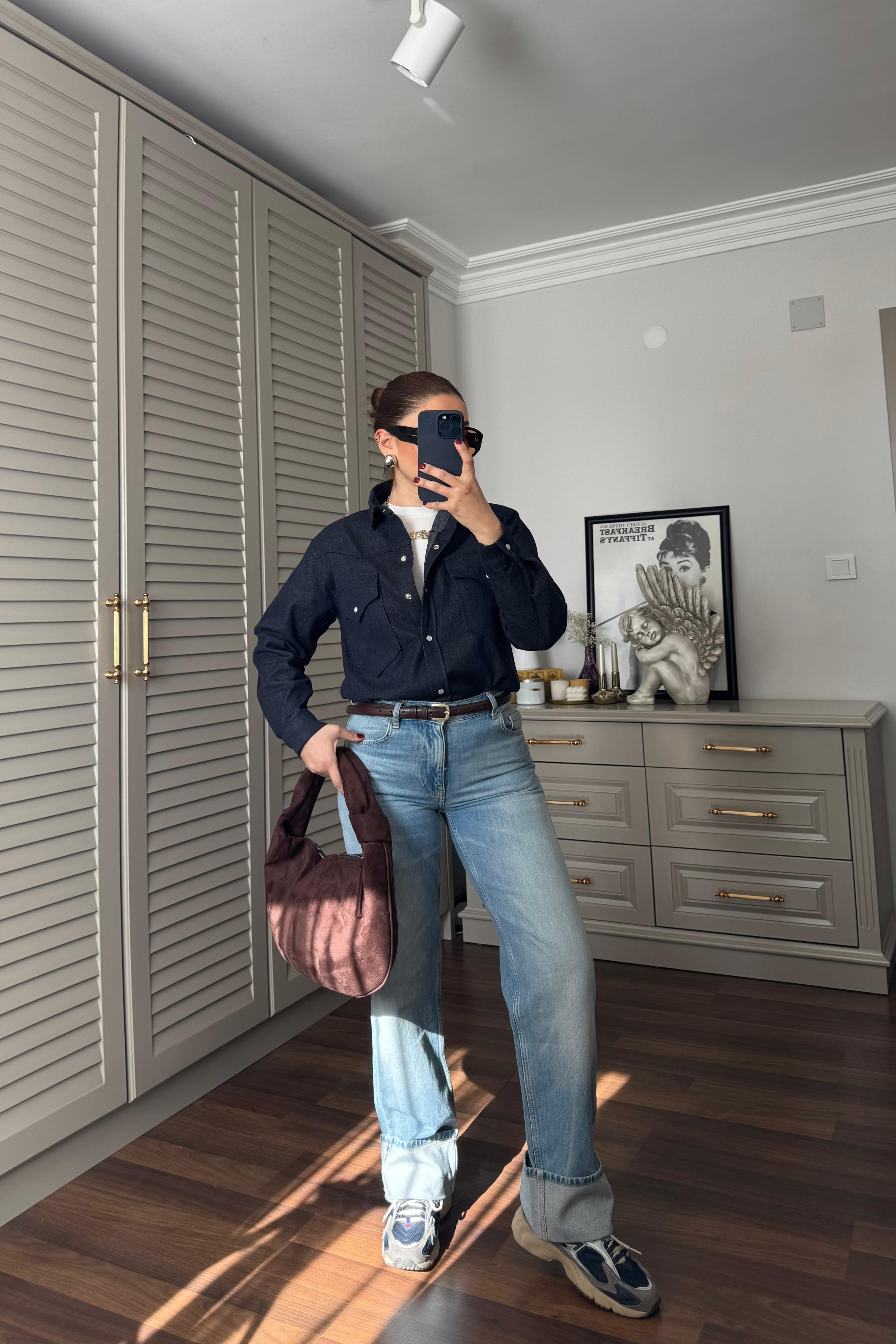 PAÇASI KATLAMALI MANGO JEAN