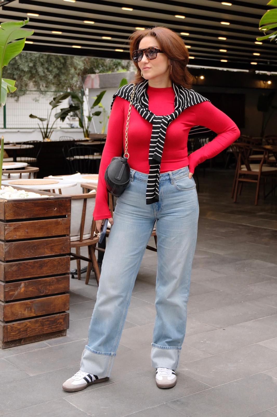 PAÇASI KATLAMALI MANGO JEAN