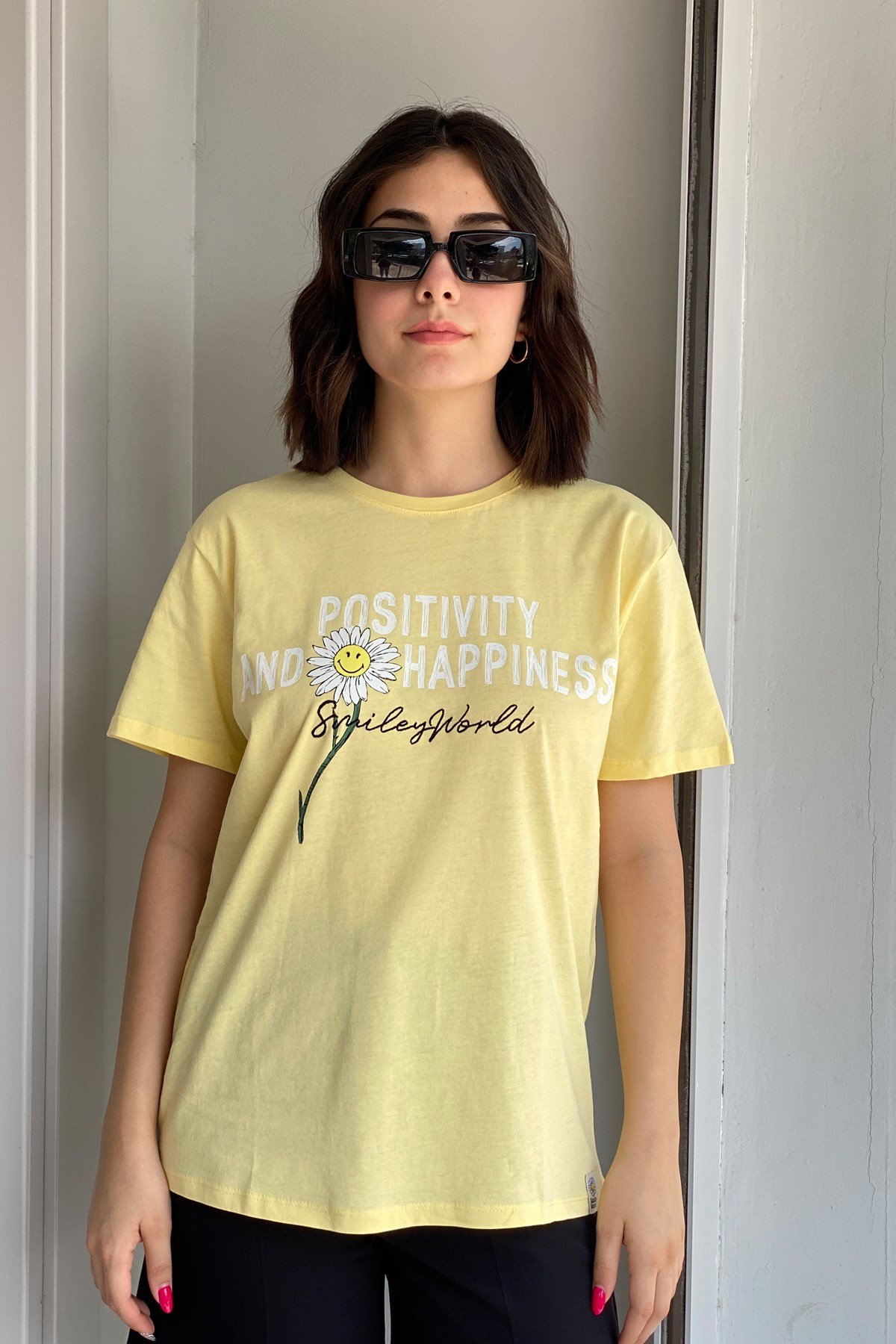 PAPATYA BASKILI T-SHIRT