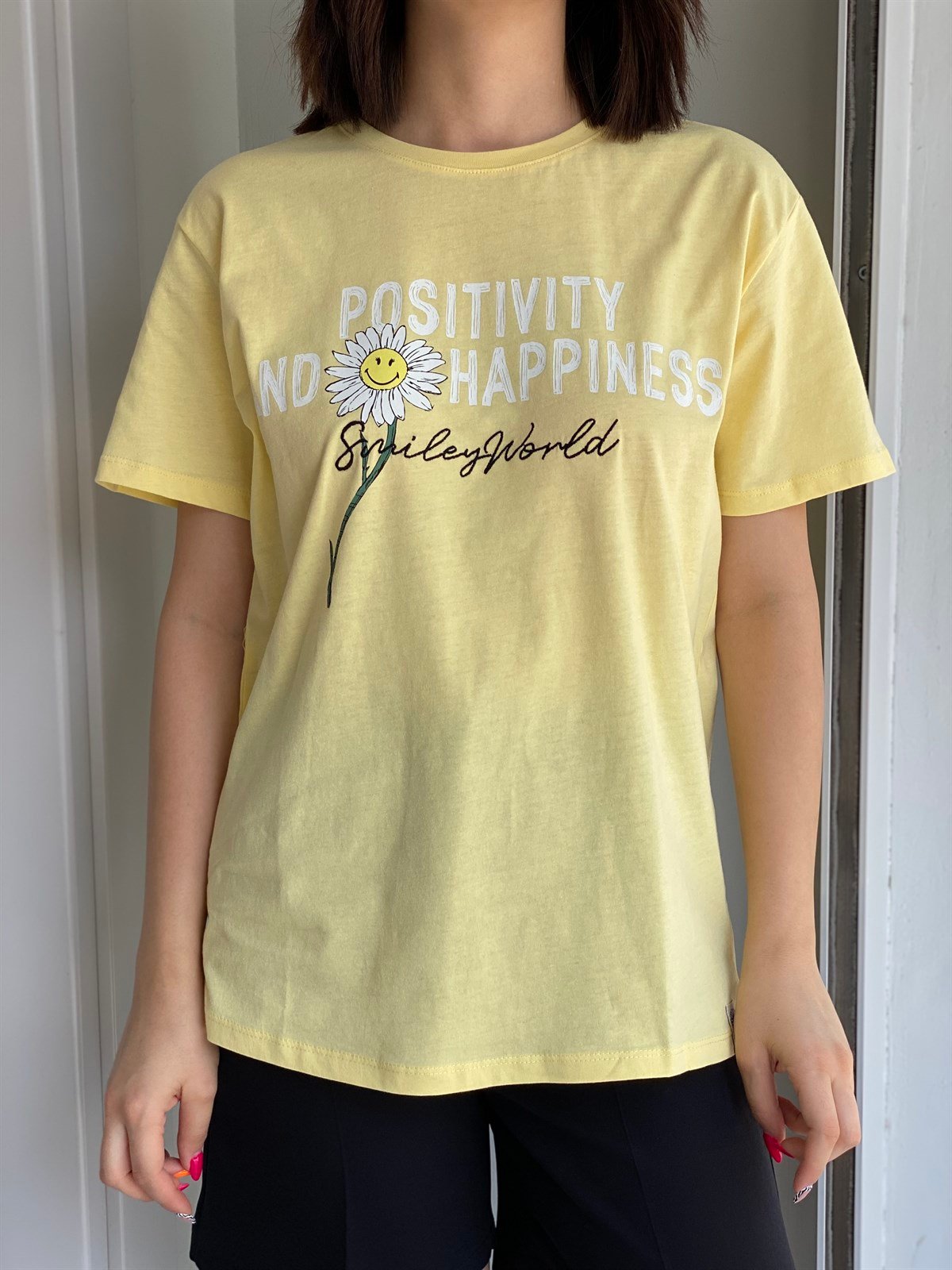 PAPATYA BASKILI T-SHIRT