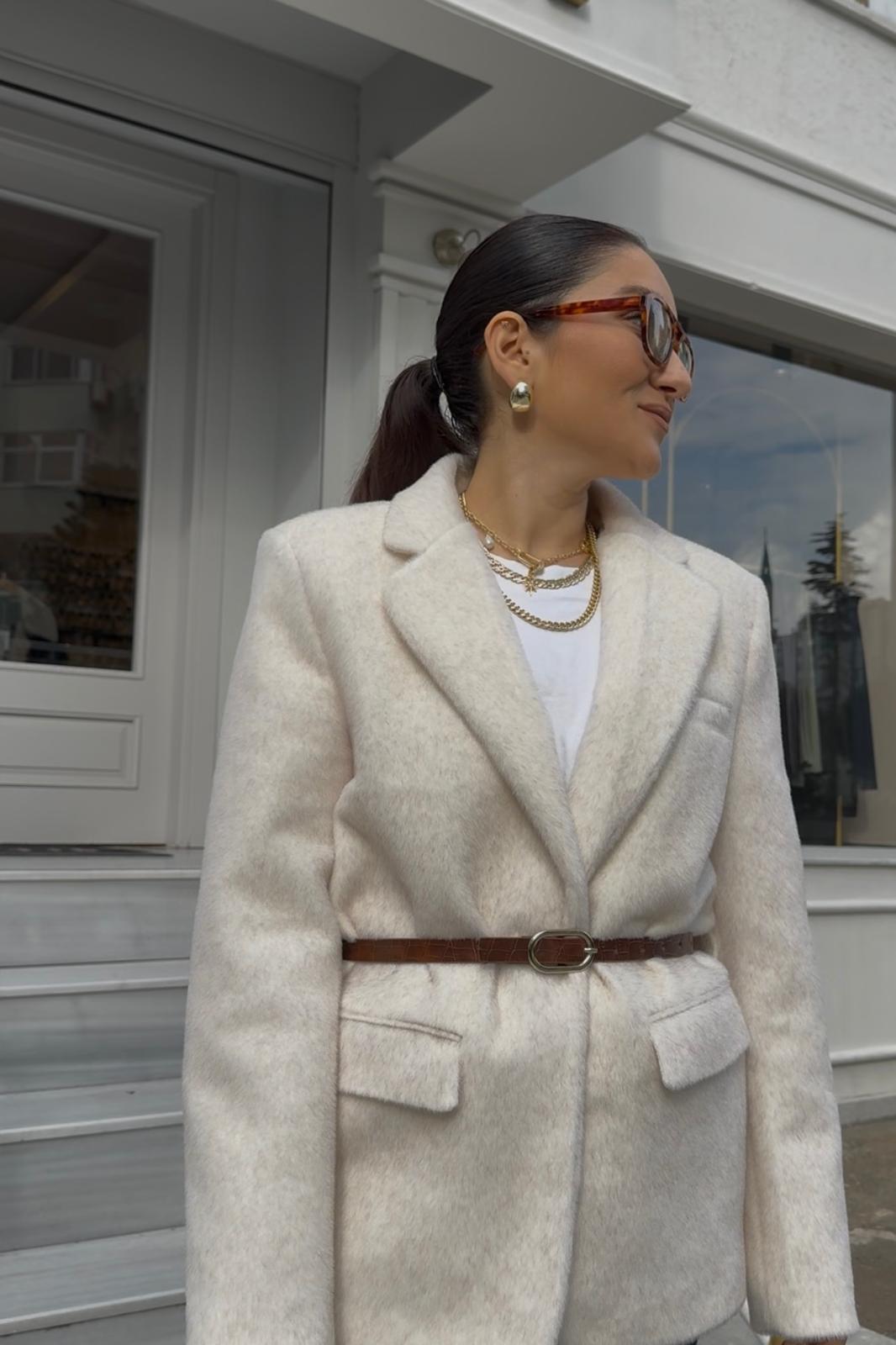 PELUŞLU BLAZER CEKET/9490