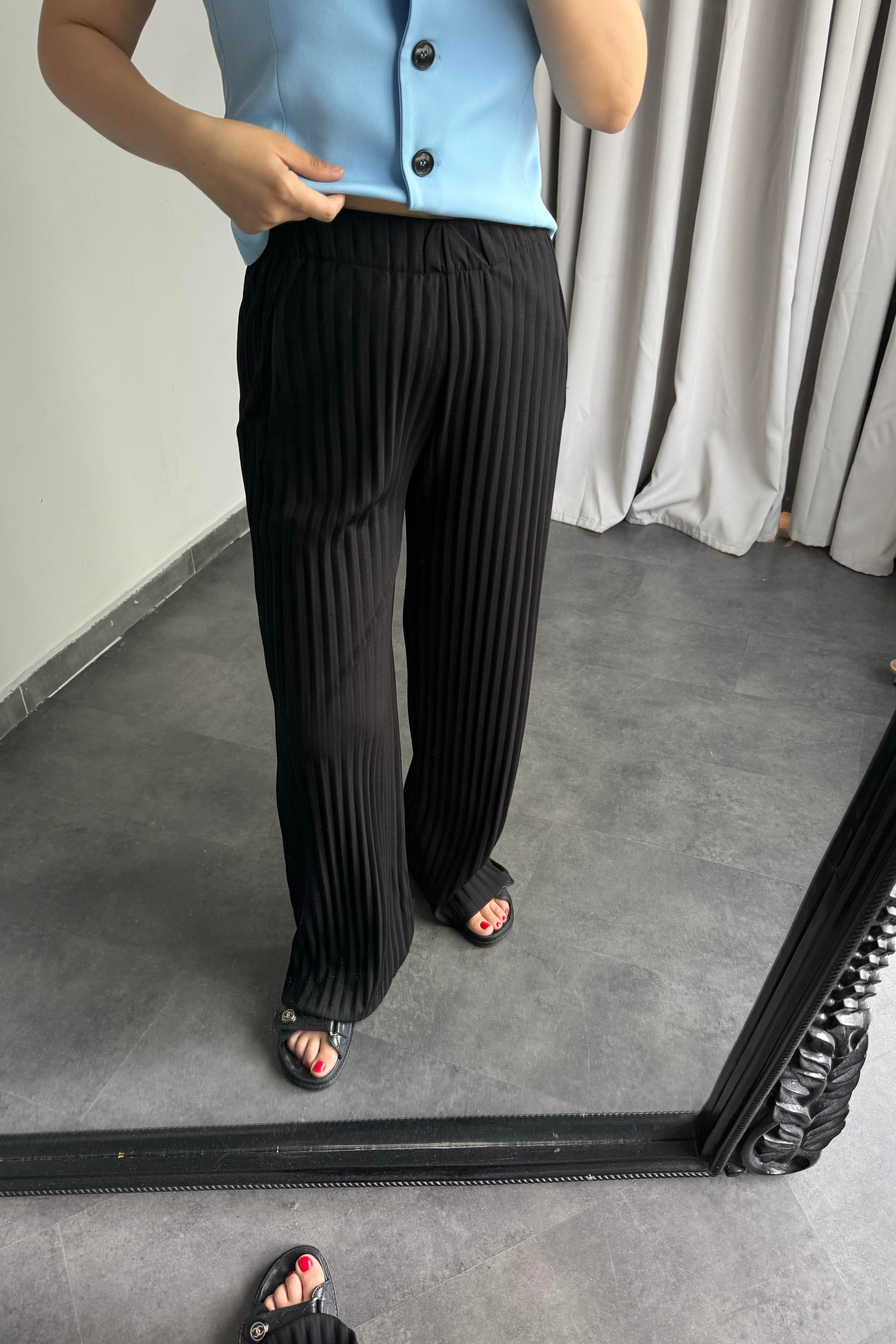 PLİSELİ KREP PANTOLON