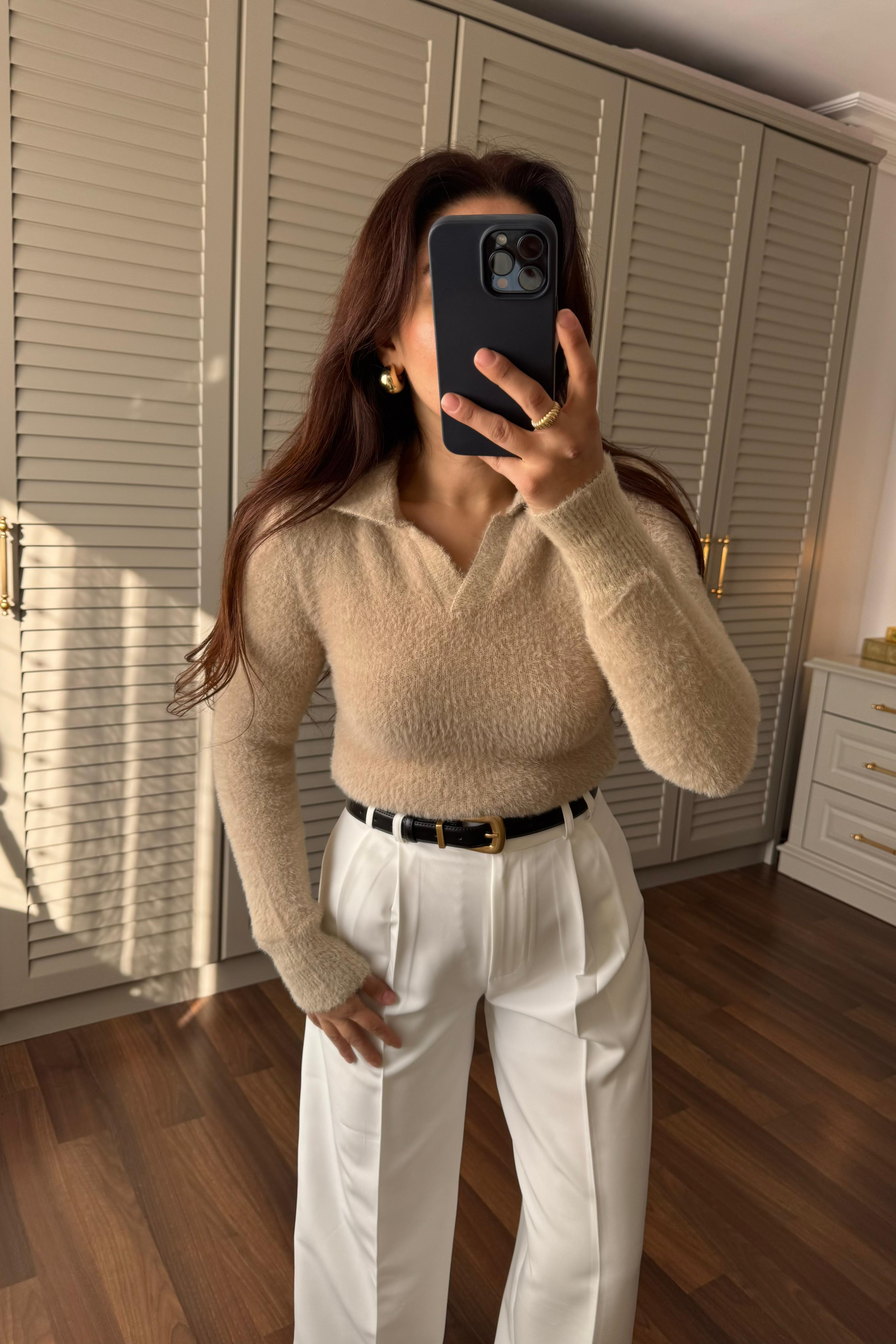 POLO YAKA CROP KAZAK/4133