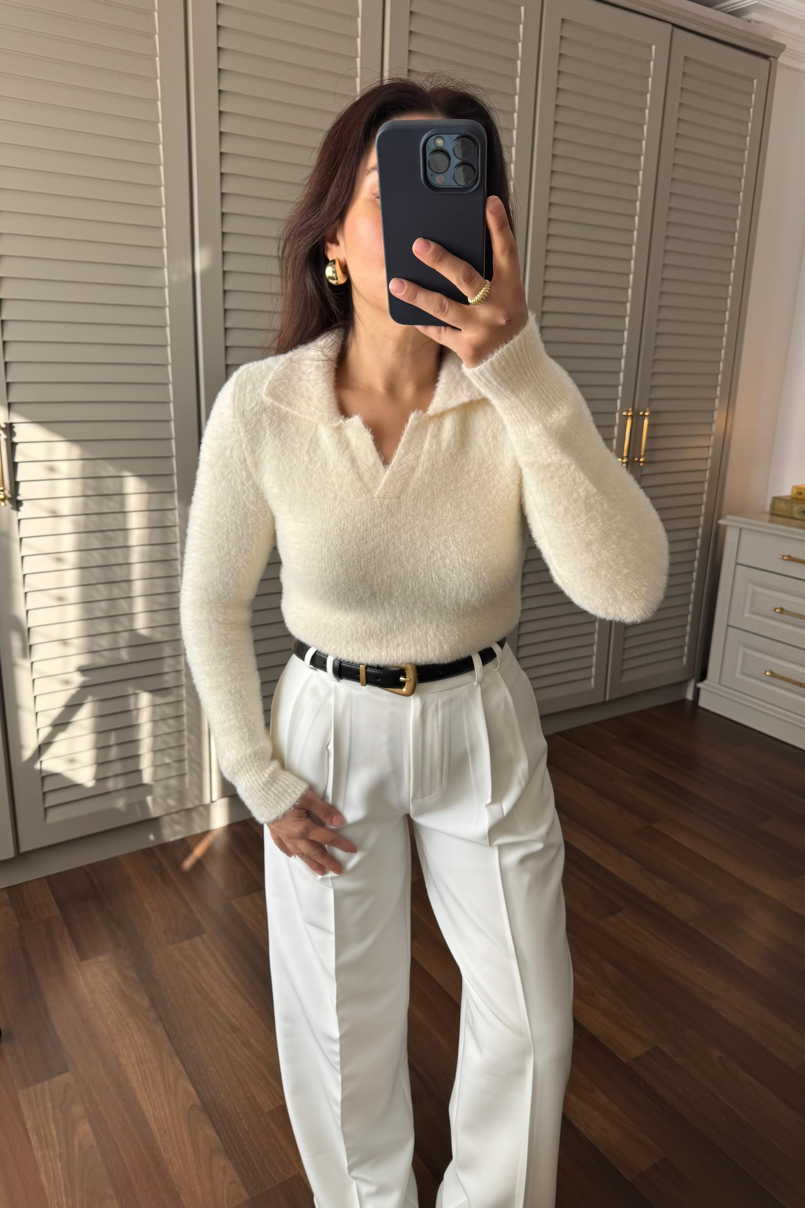 POLO YAKA CROP KAZAK/4133