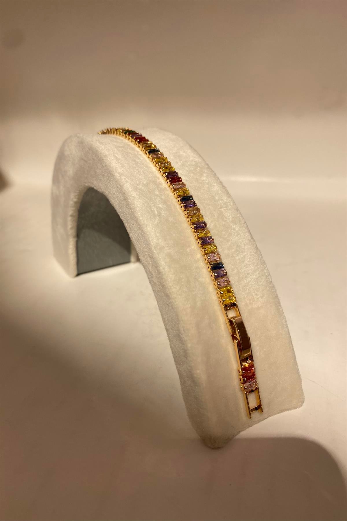 RENKLİ TAŞLI BAGET BİLEZİK 3mm