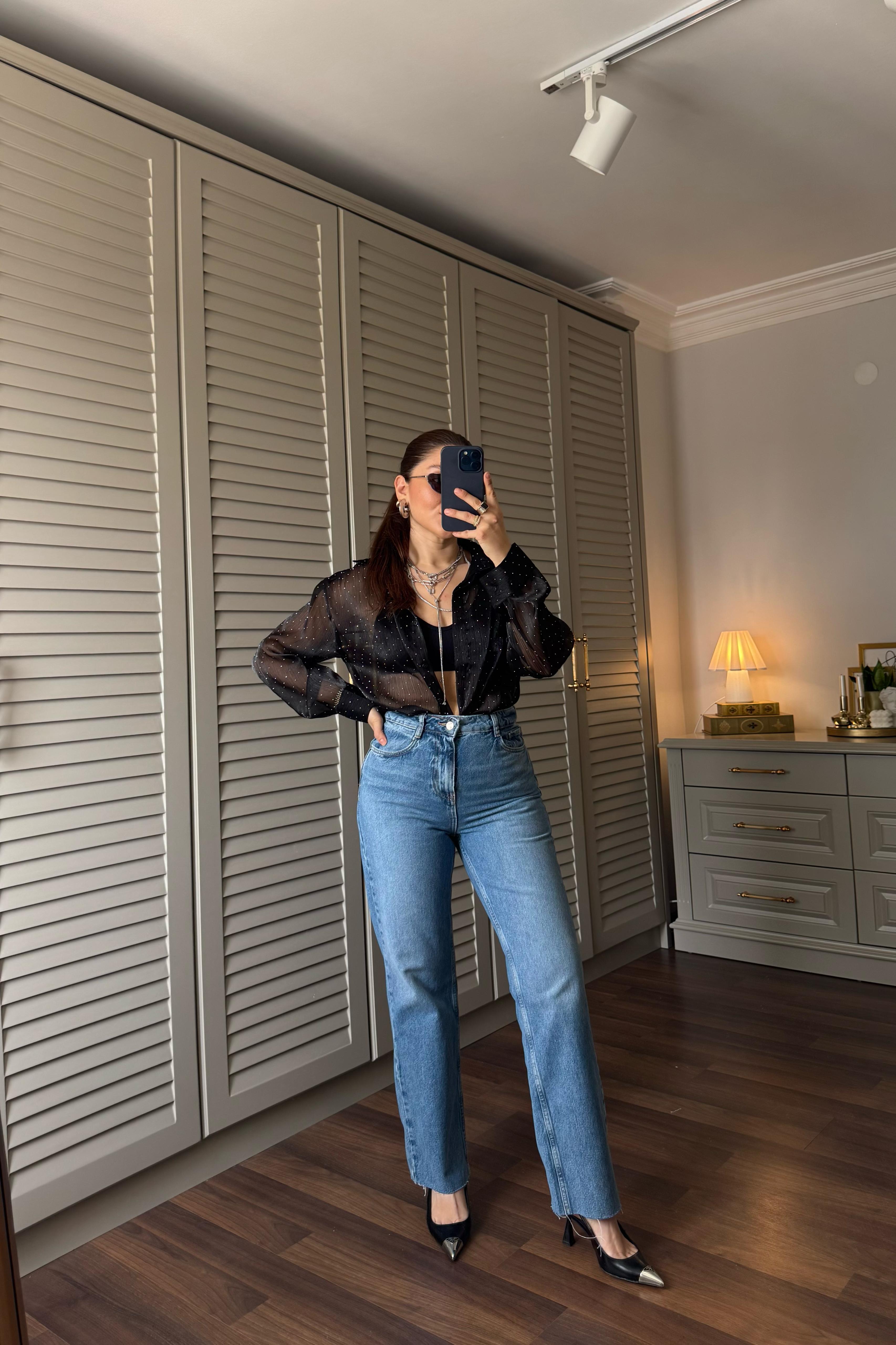 ROCKY YÜKSEK BEL STRAIGHT  JEAN