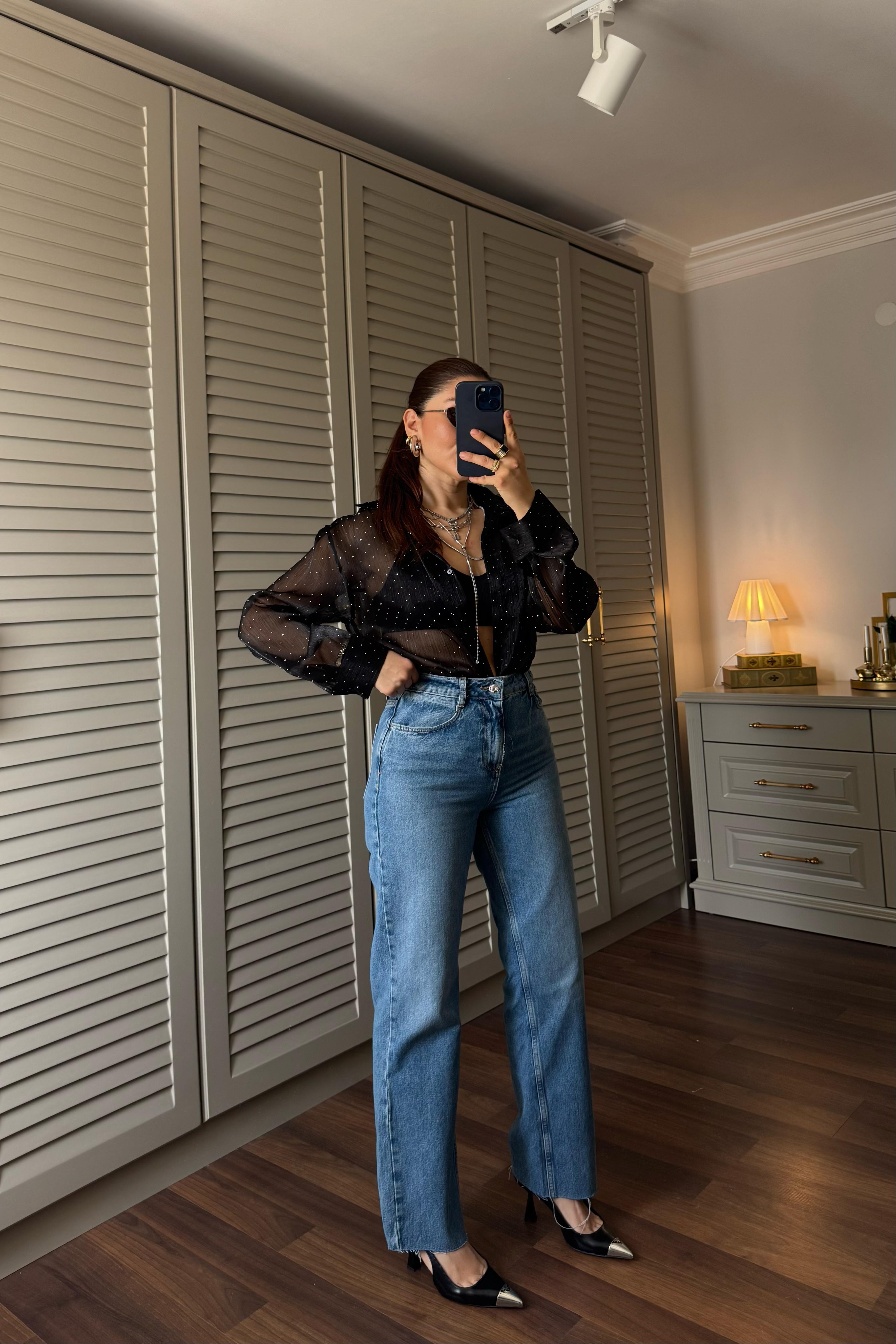 ROCKY YÜKSEK BEL STRAIGHT  JEAN