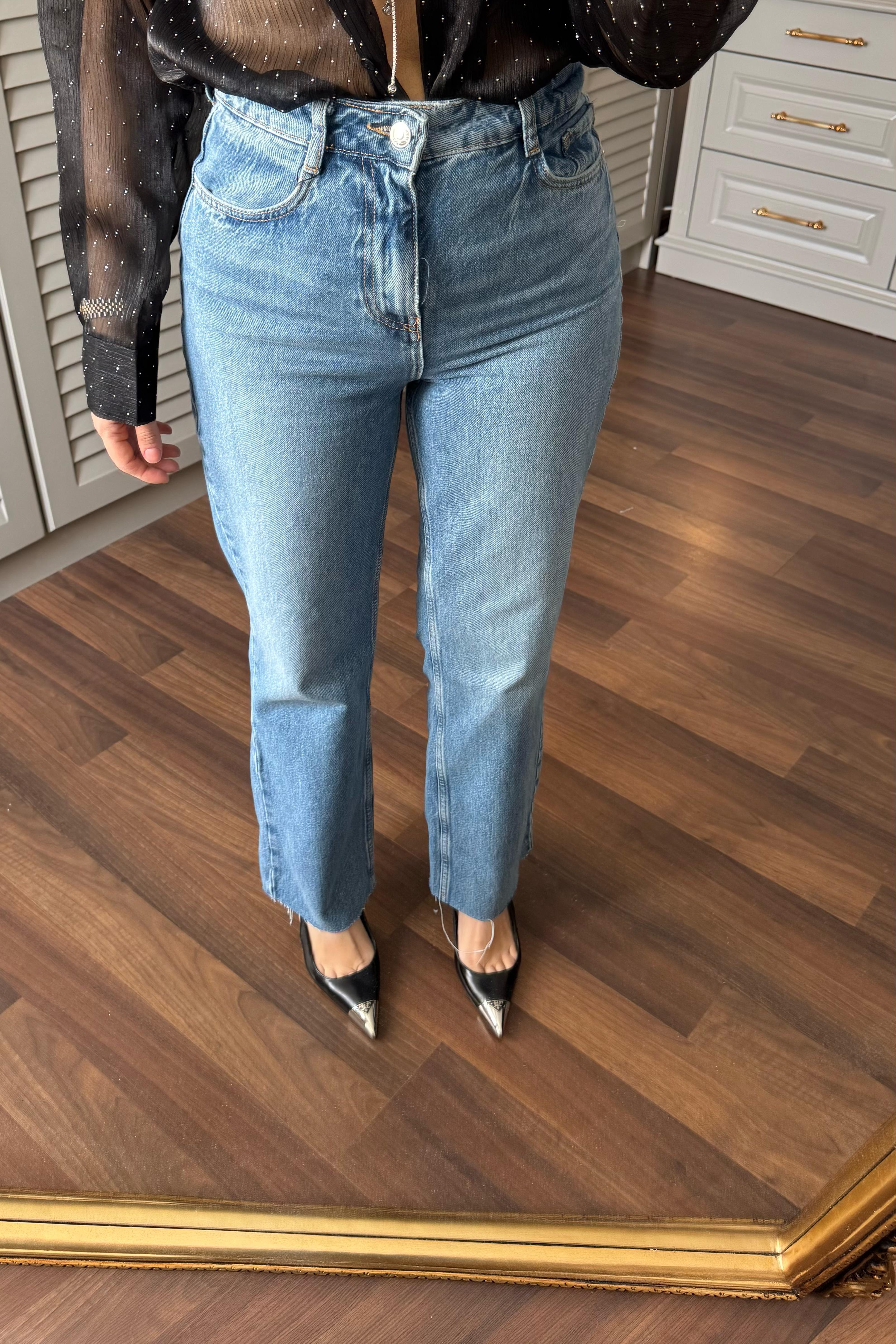 ROCKY YÜKSEK BEL STRAIGHT  JEAN