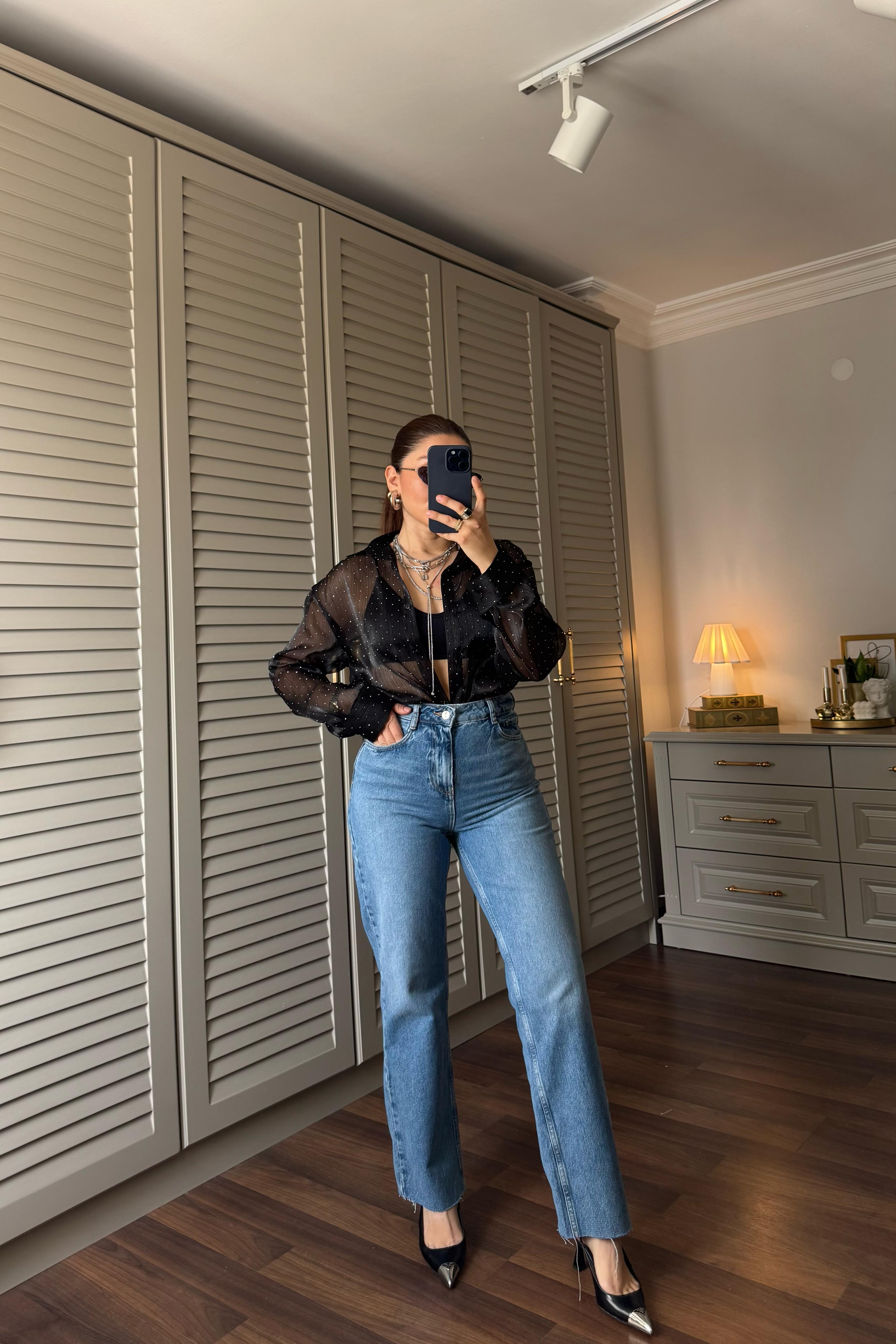 ROCKY YÜKSEK BEL STRAIGHT  JEAN