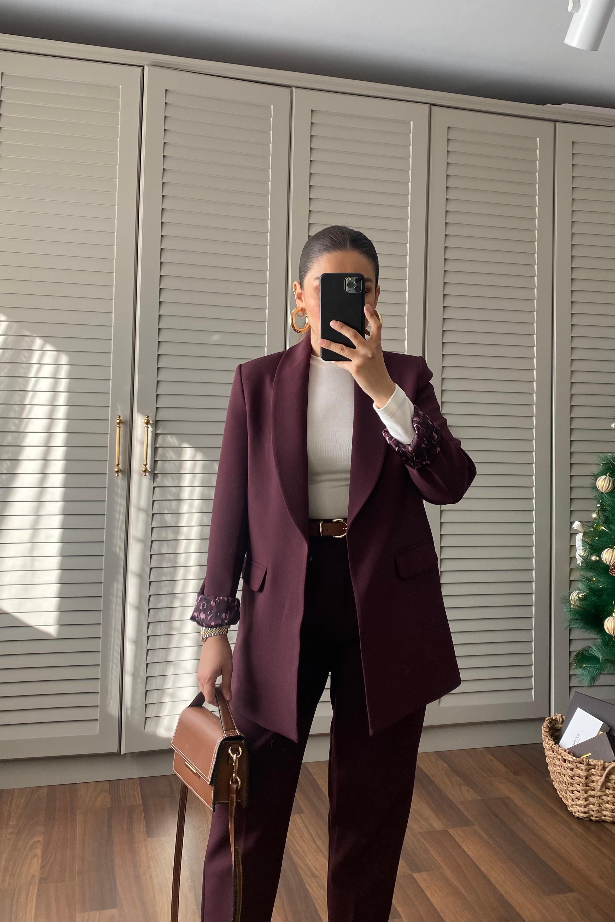 ŞAL YAKA BLAZER CEKET/9227