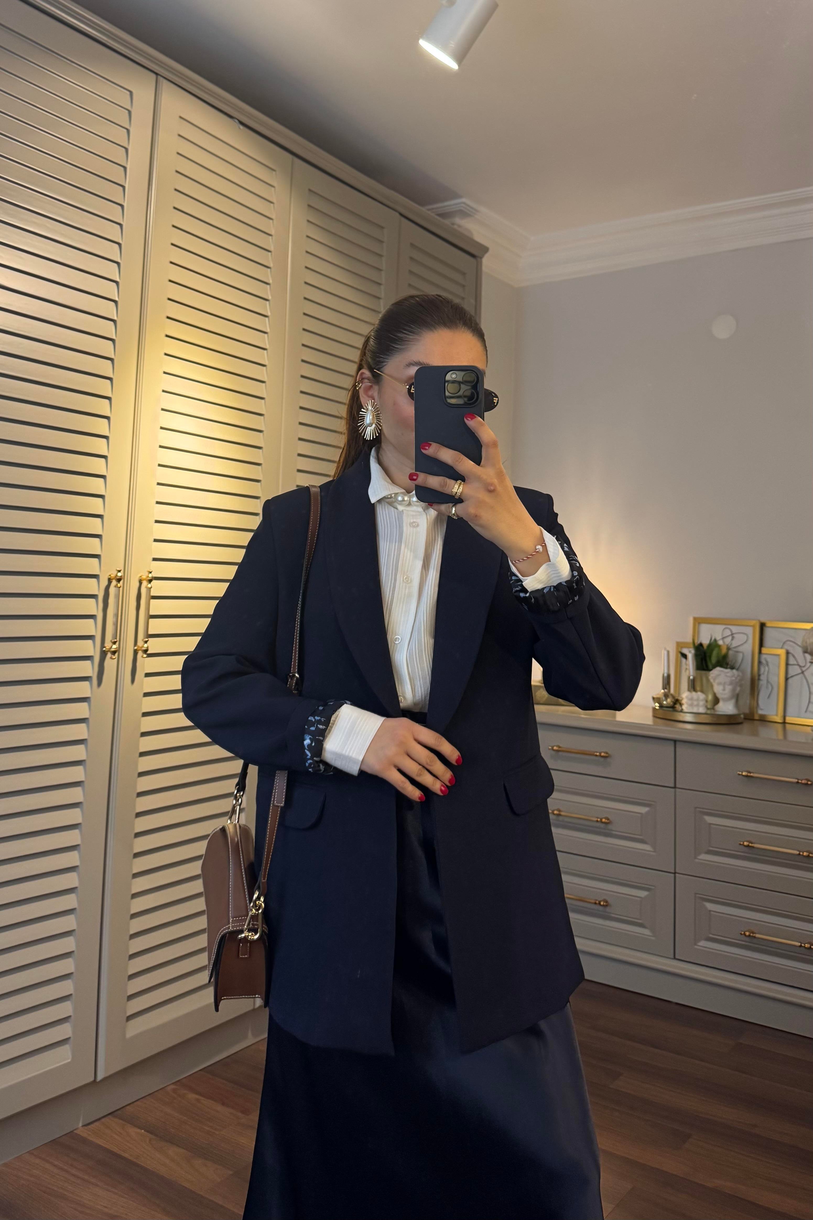 ŞAL YAKA BLAZER CEKET/9227