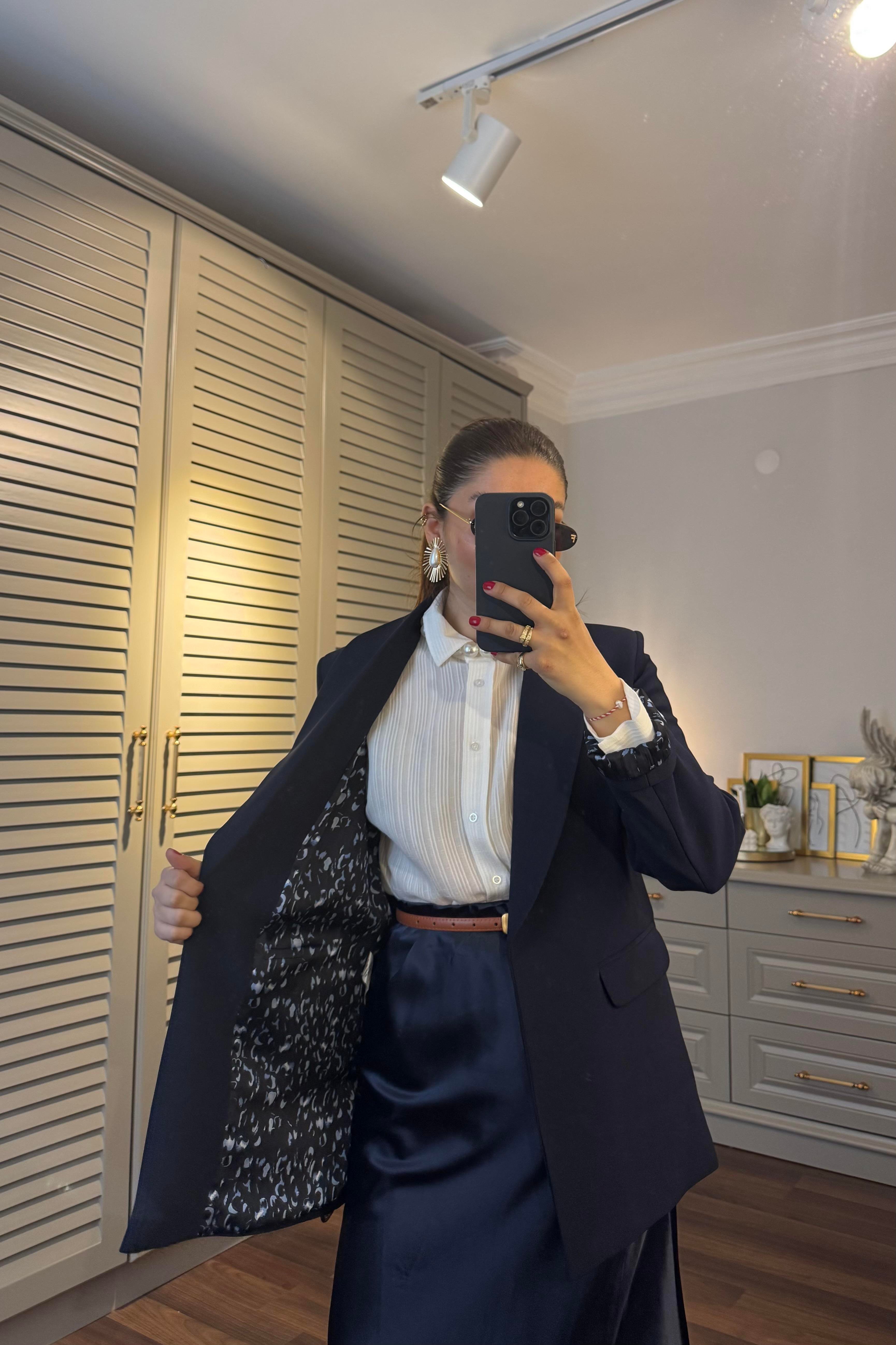 ŞAL YAKA BLAZER CEKET/9227