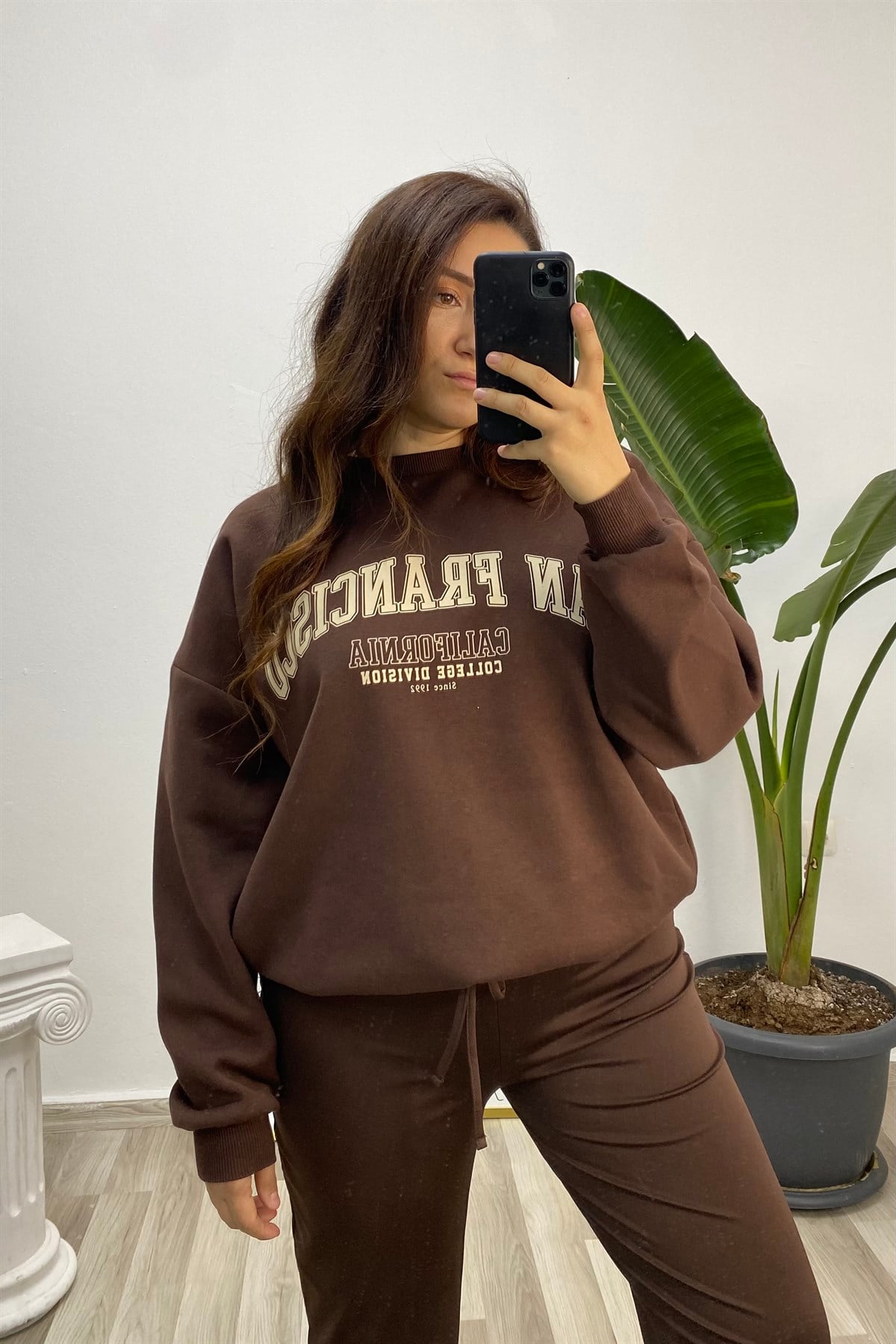 SAN FRANCISCO BASKILI UZUN KOL SWEATSHIRT