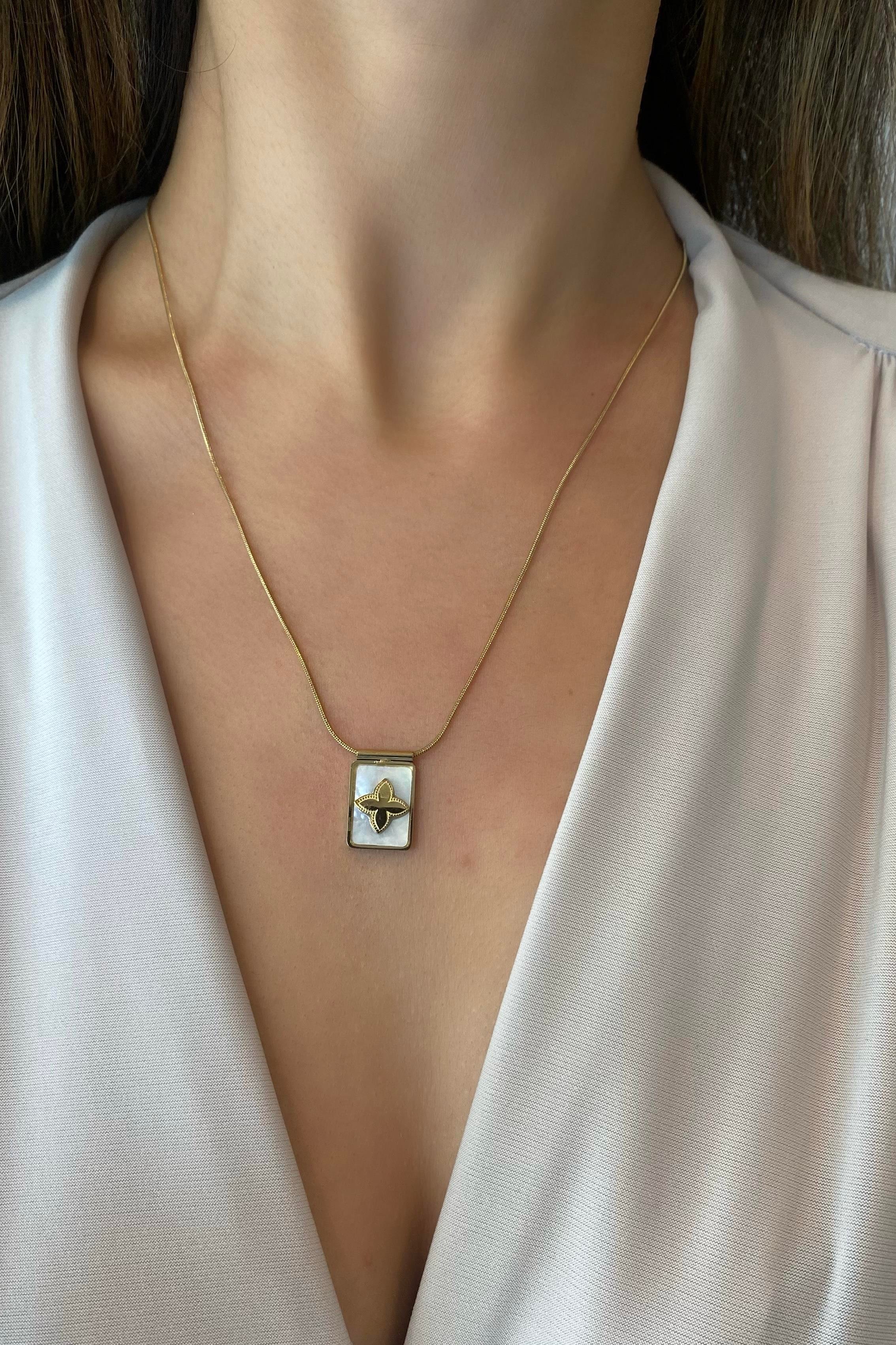 SEDEF TAŞLI YONCA KOLYE