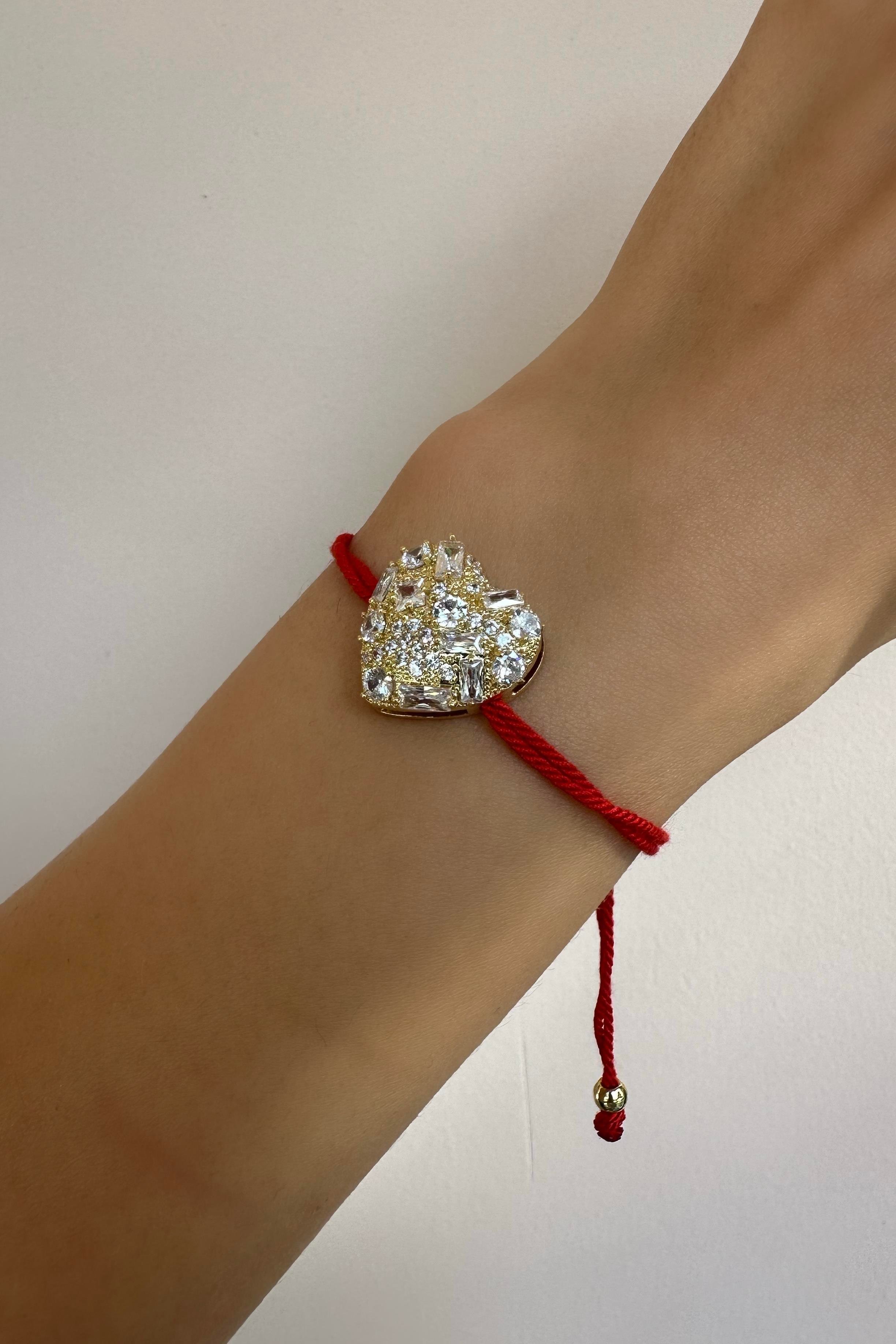 SERPME TAŞLI İP BİLEZİK