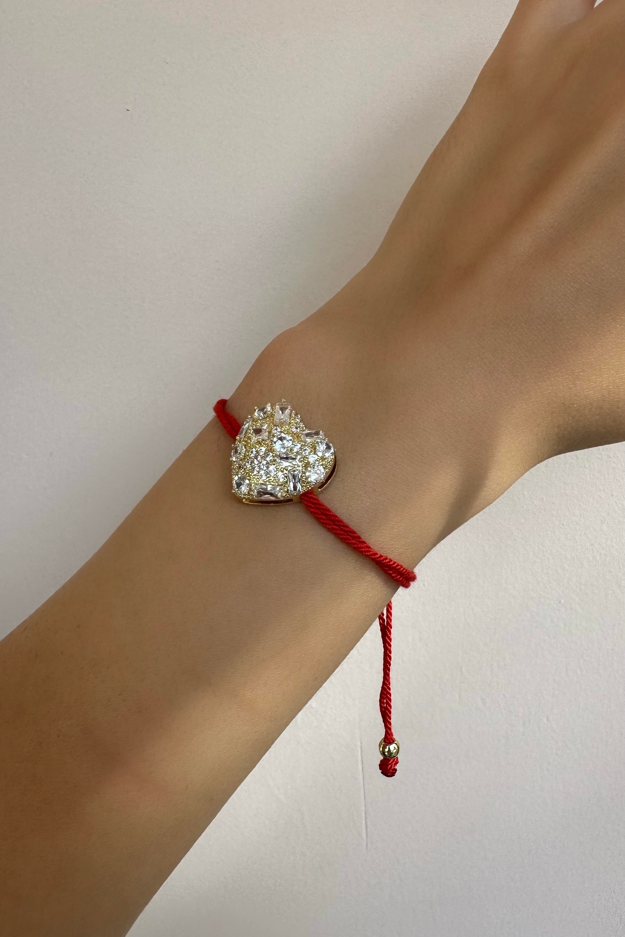 SERPME TAŞLI İP BİLEZİK