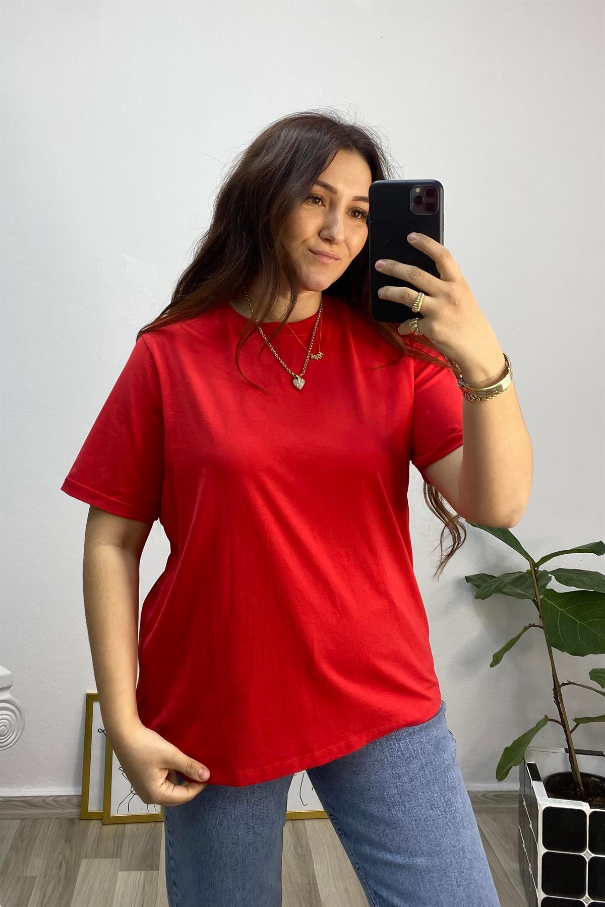 SIFIR YAKA BASIC T-SHIRT