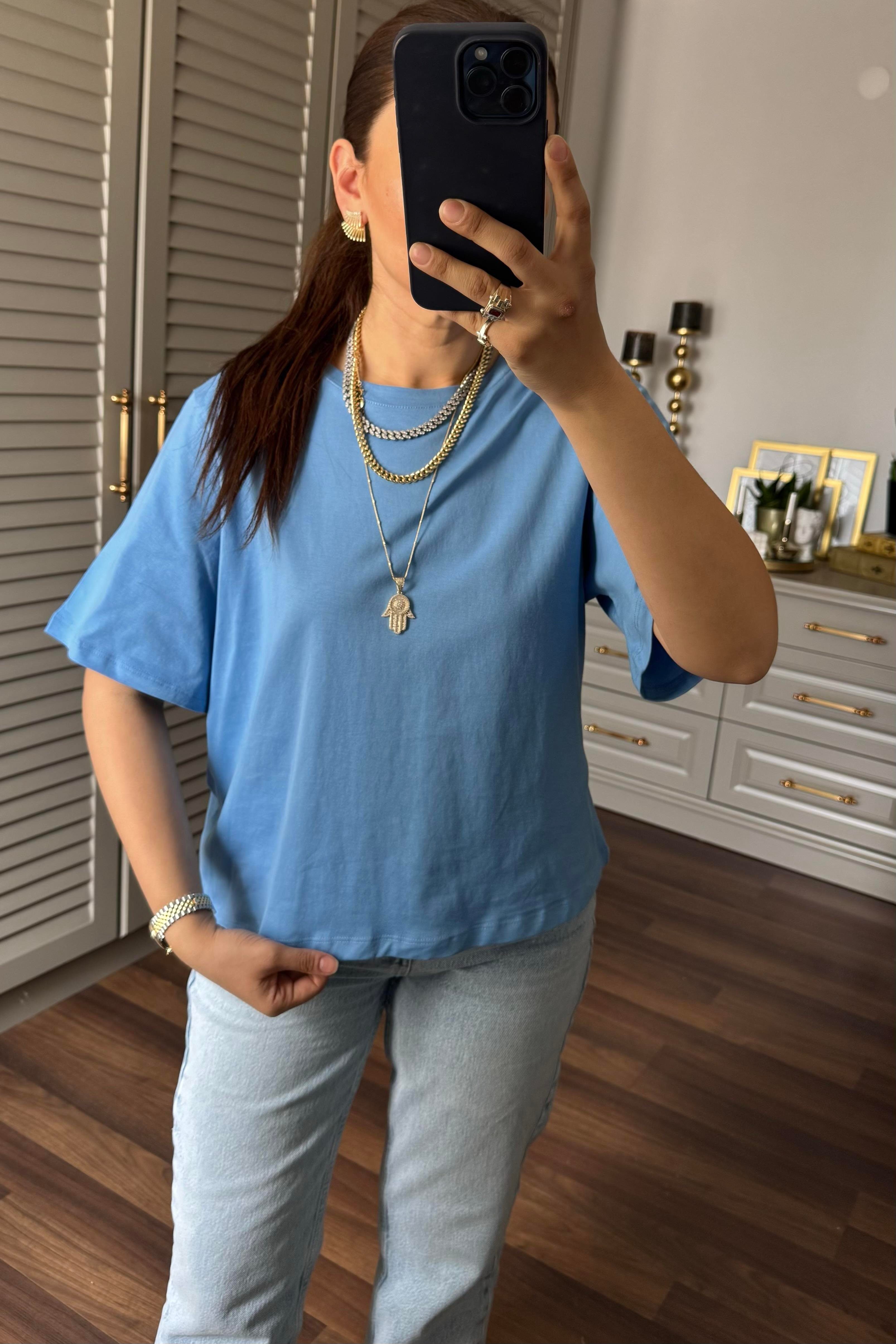 SIFIR YAKA BASIC T-SHIRT