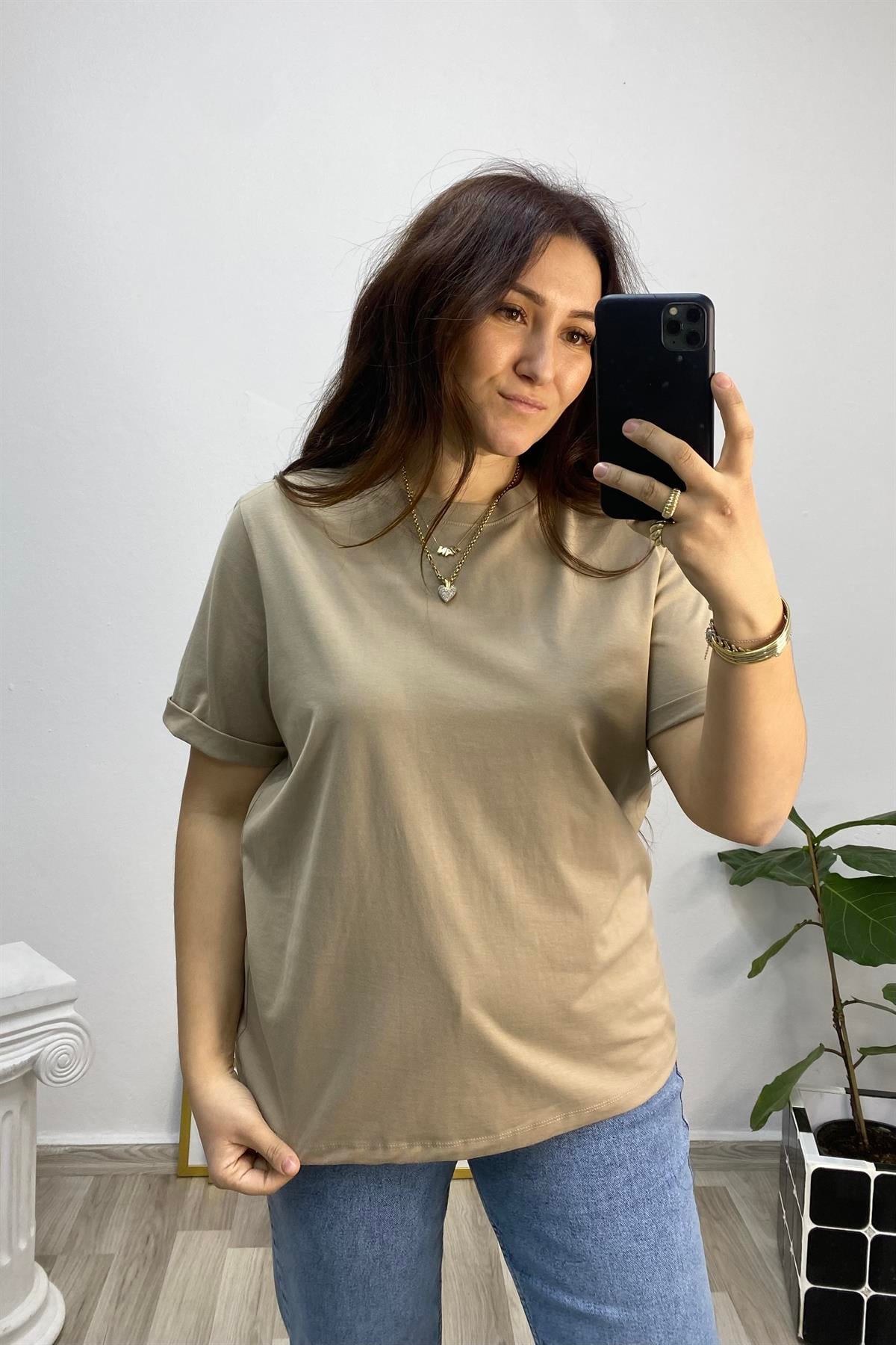 SIFIR YAKA BASIC T-SHIRT