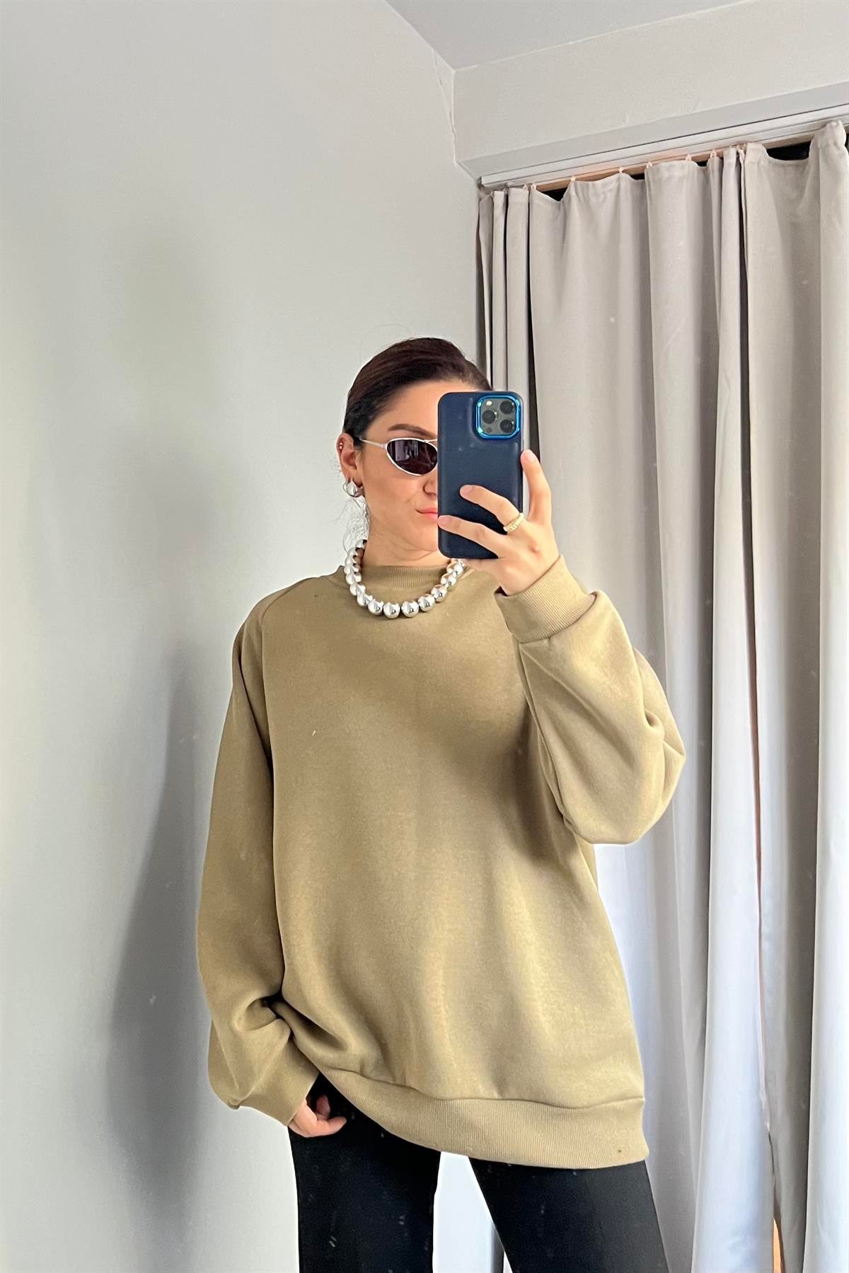 SIFIR YAKA OVERSIZE SWEATSHIRT/184