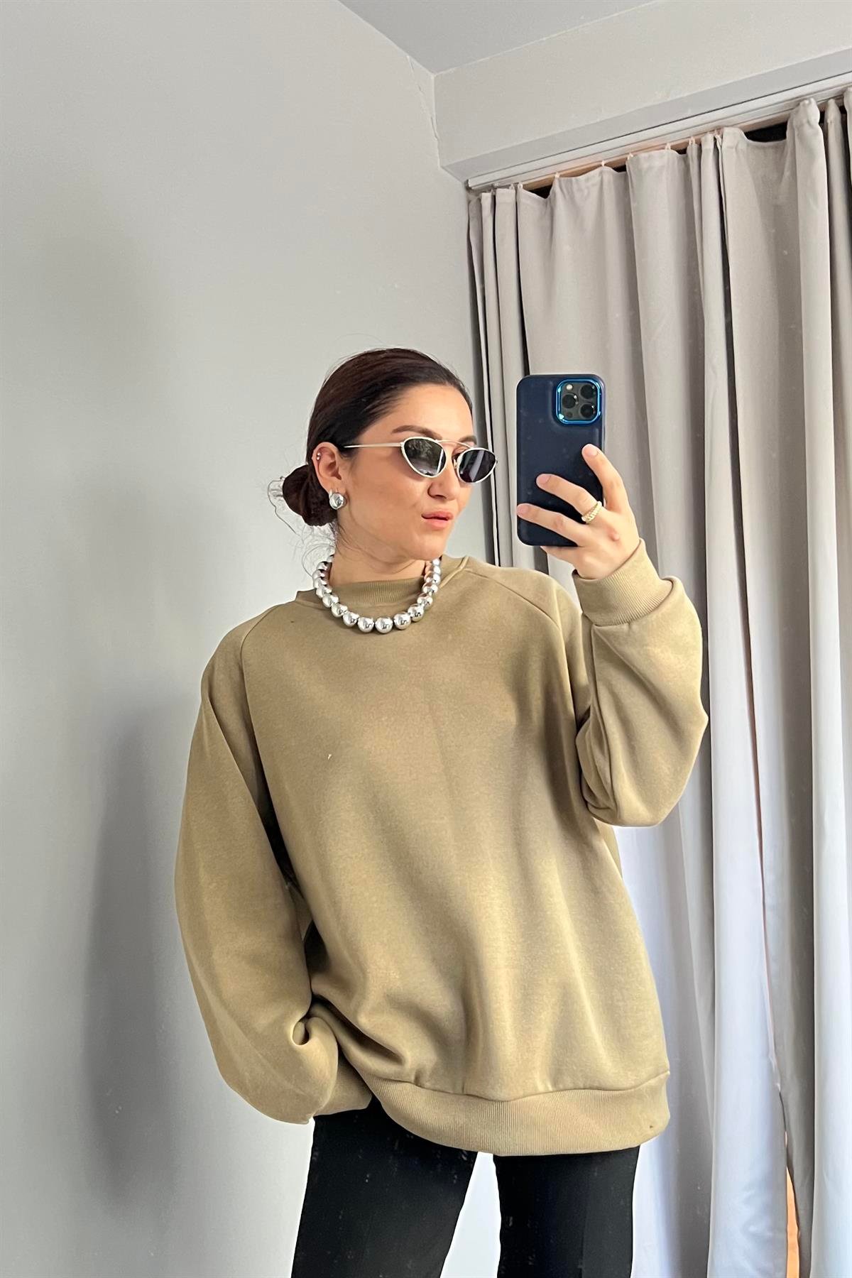 SIFIR YAKA OVERSIZE SWEATSHIRT/184