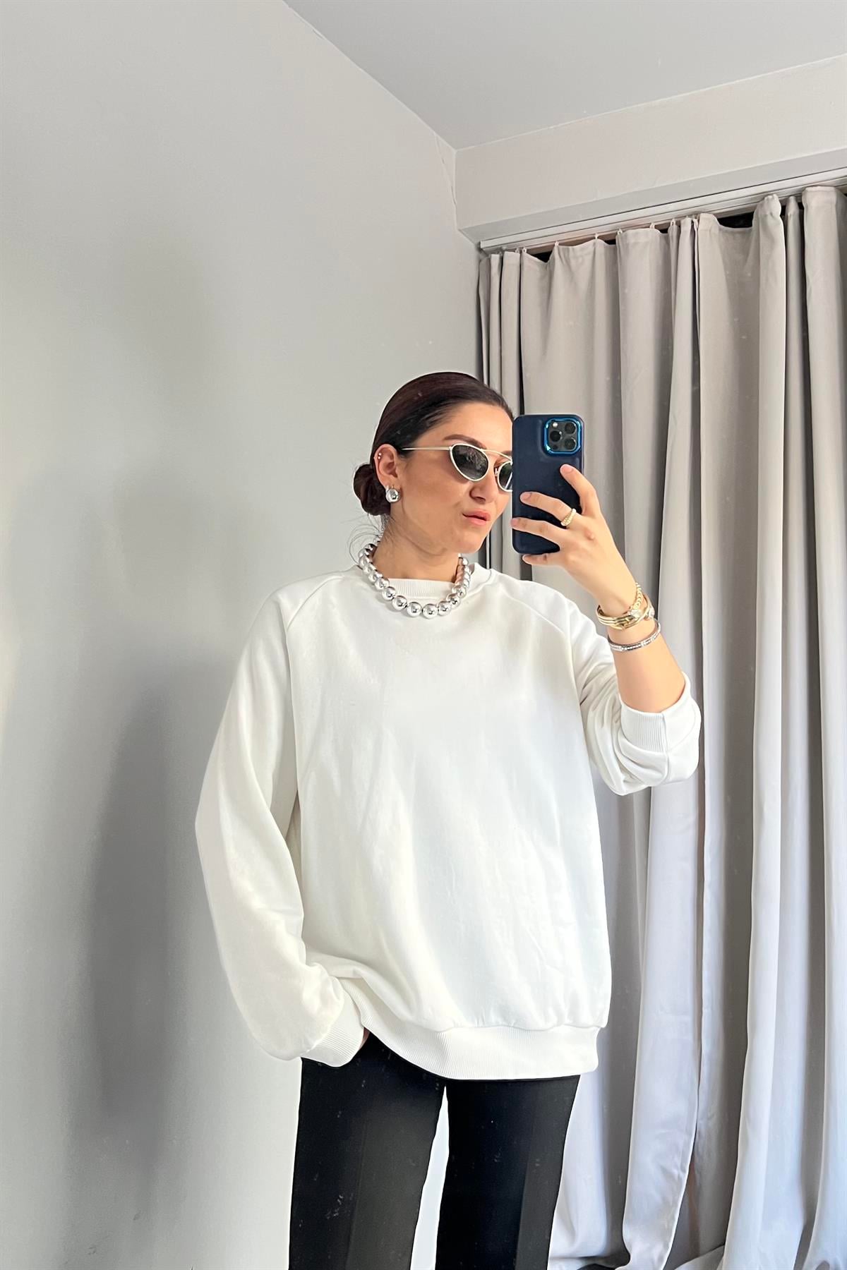 SIFIR YAKA OVERSIZE SWEATSHIRT/184