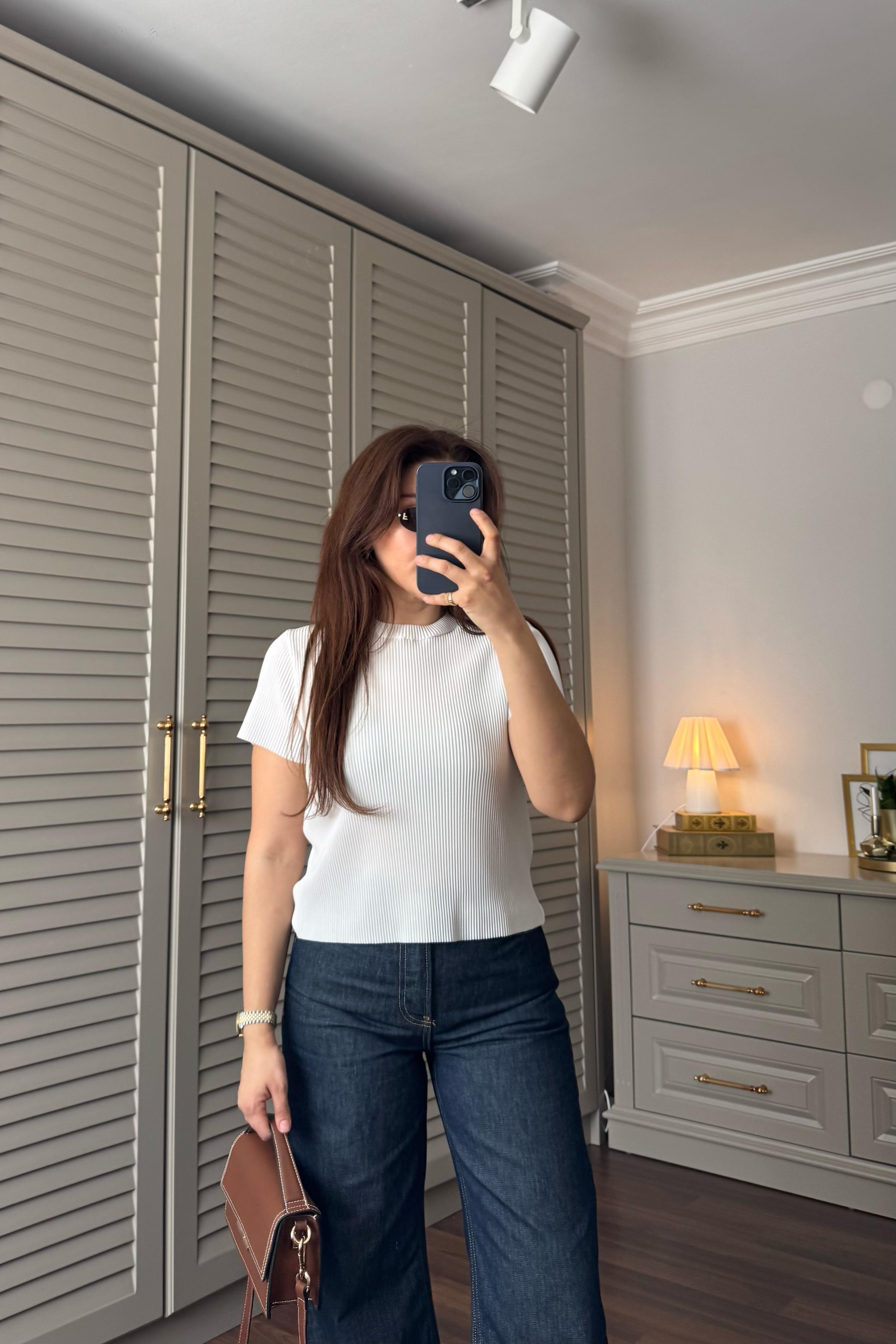 SIFIR YAKA PLİSELİ BLUZ/6231