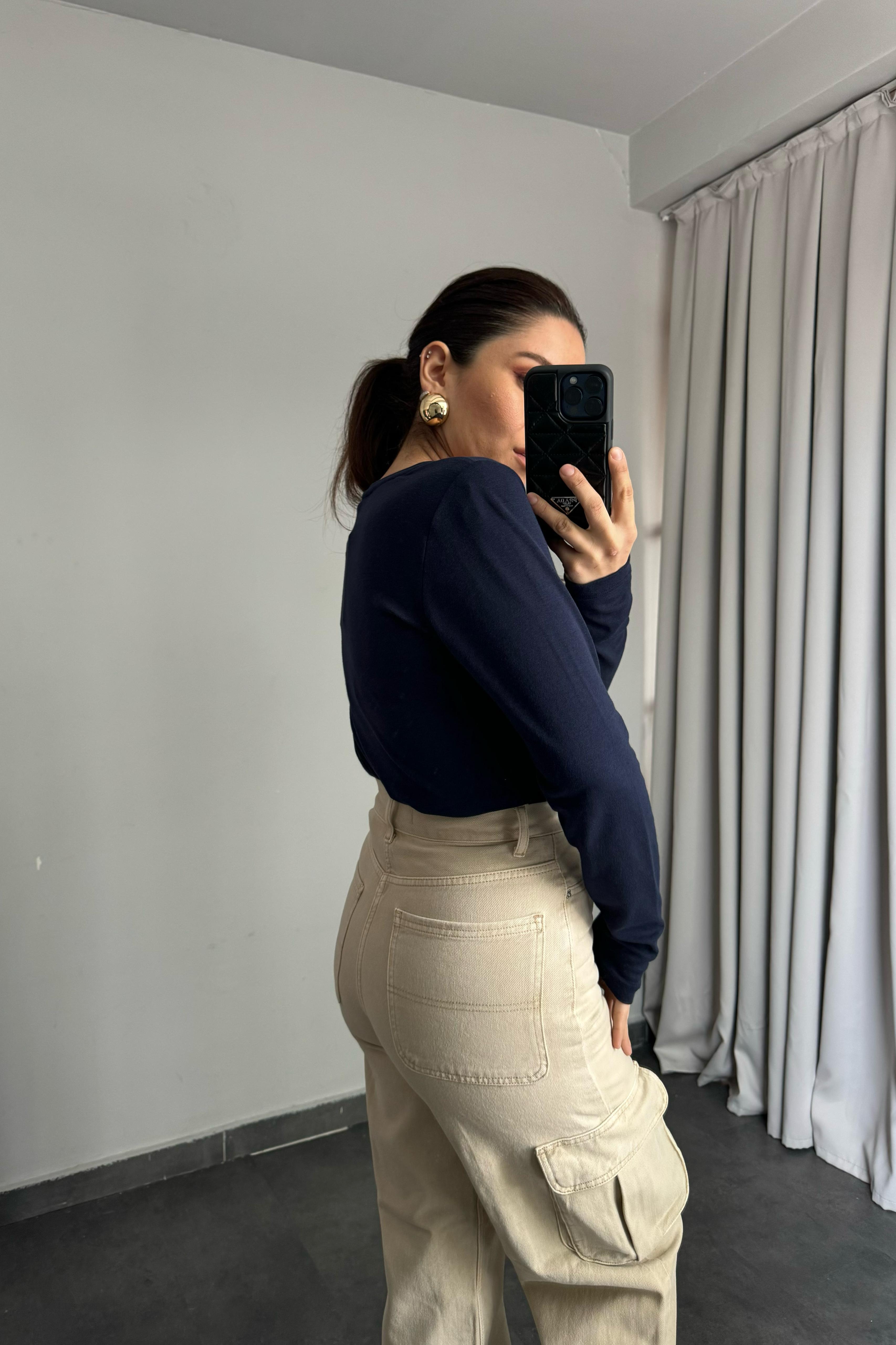 SIFIR YAKA UZUN KOL BASIC BODY