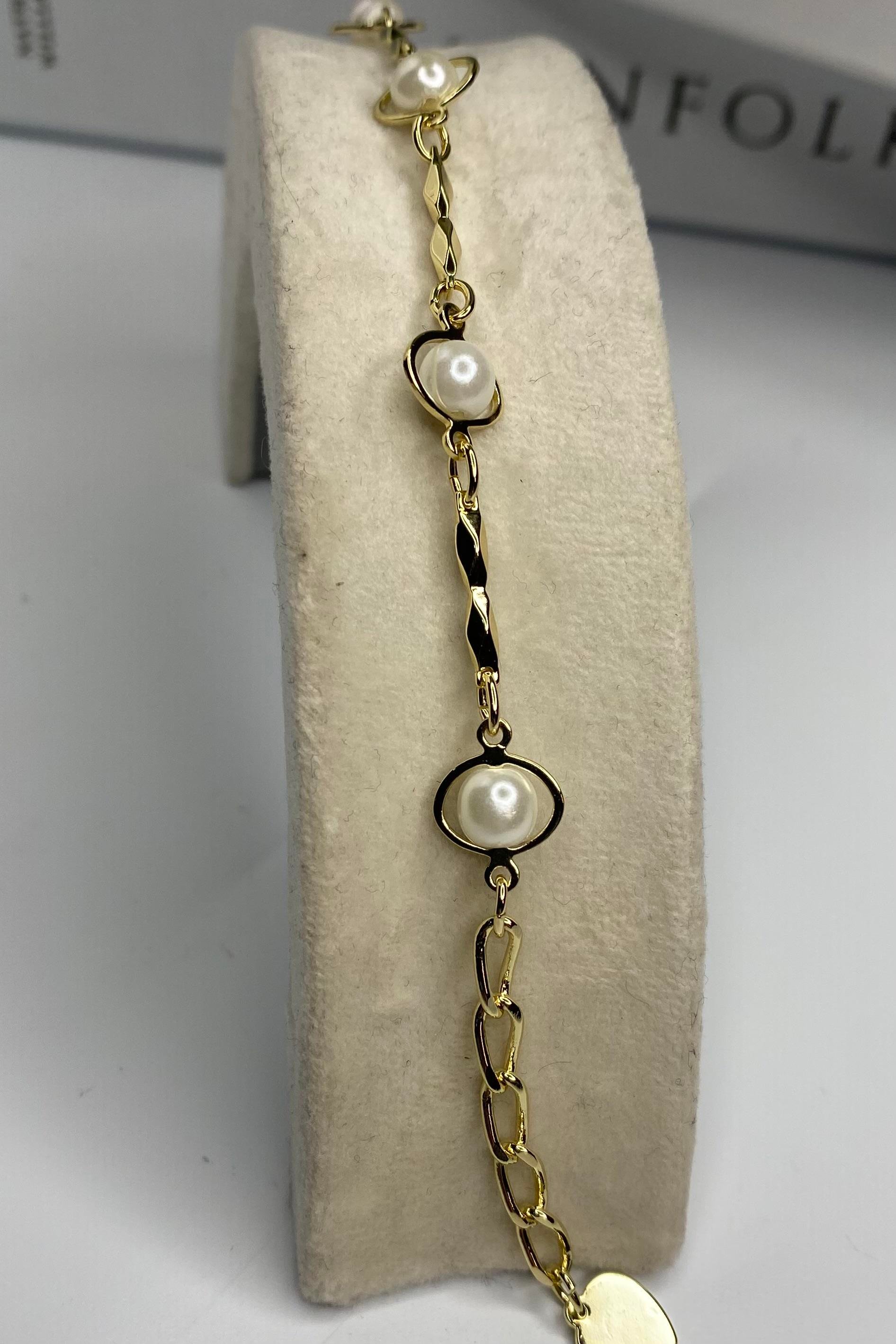 SIRALI İNCİ GEÇİRMELİ BİLEZİK