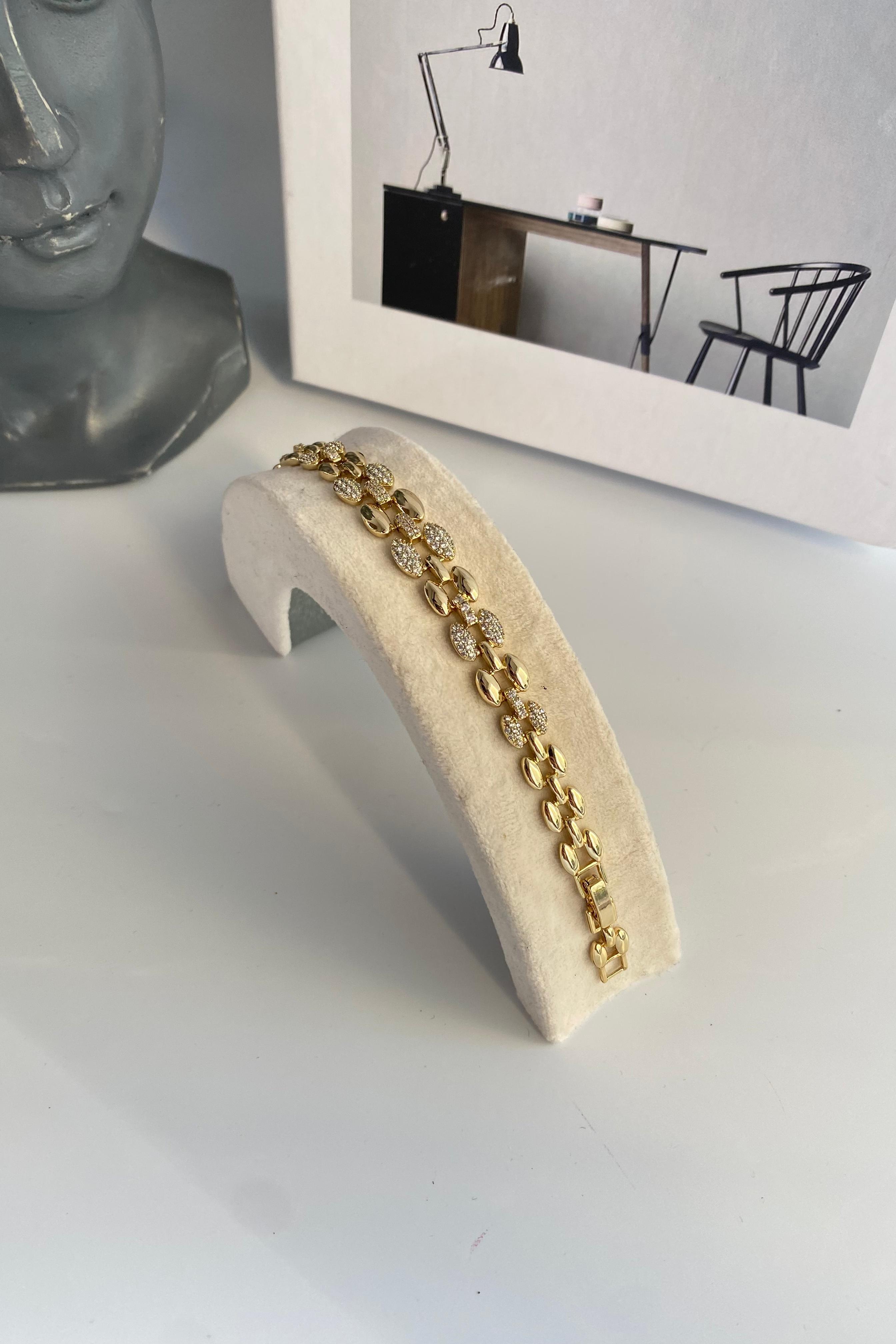 TAŞLI ARPA BOĞUMLU BİLEZİK