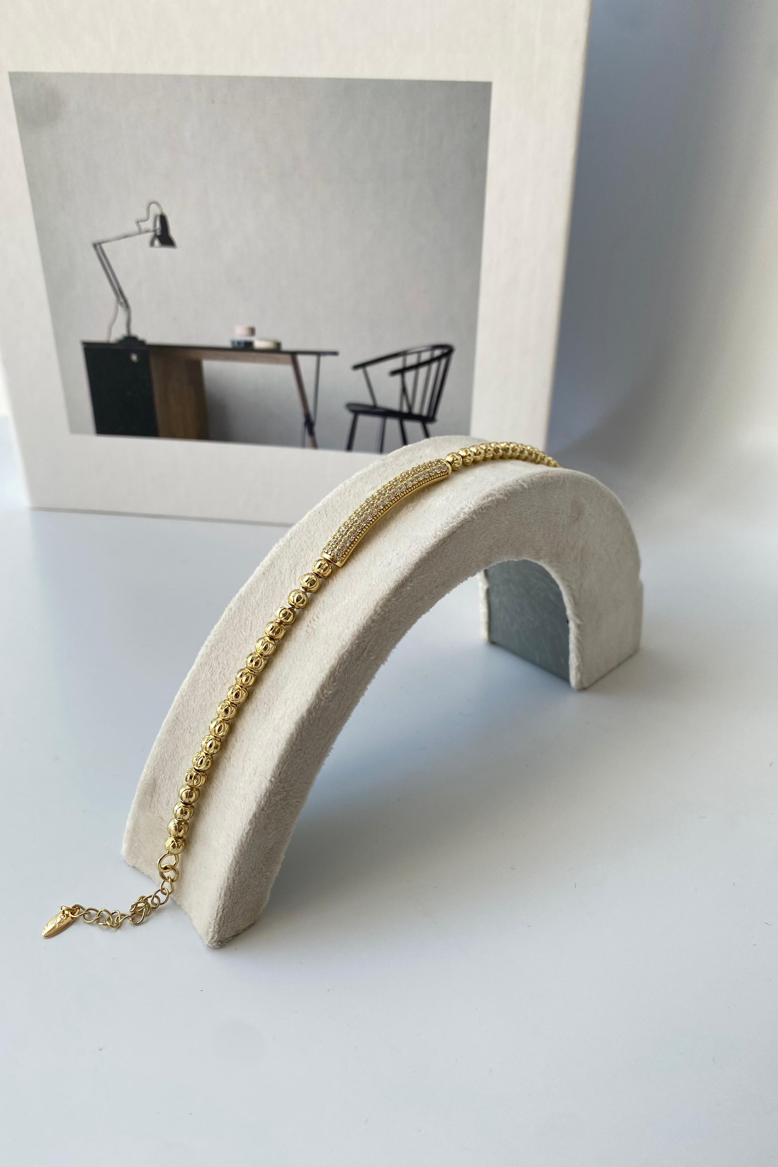 TAŞLI KÜNYE BİLEZİK