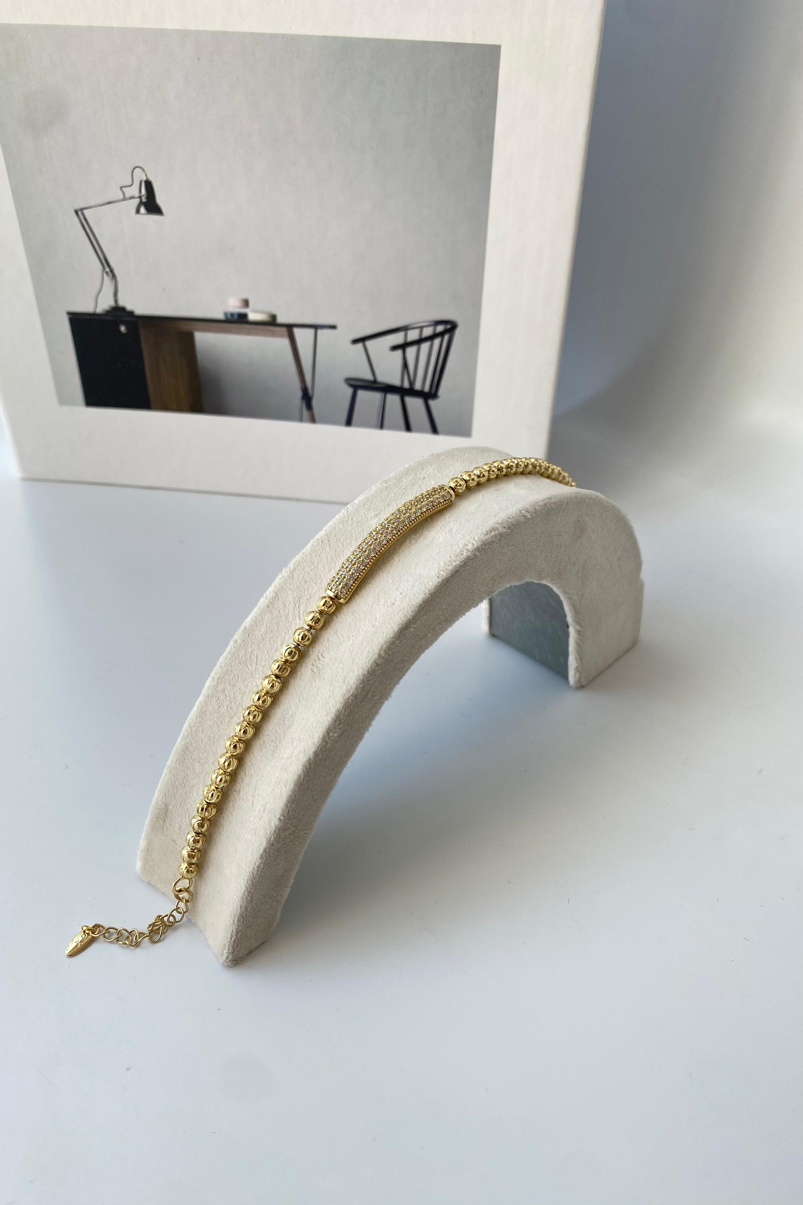 TAŞLI KÜNYE BİLEZİK