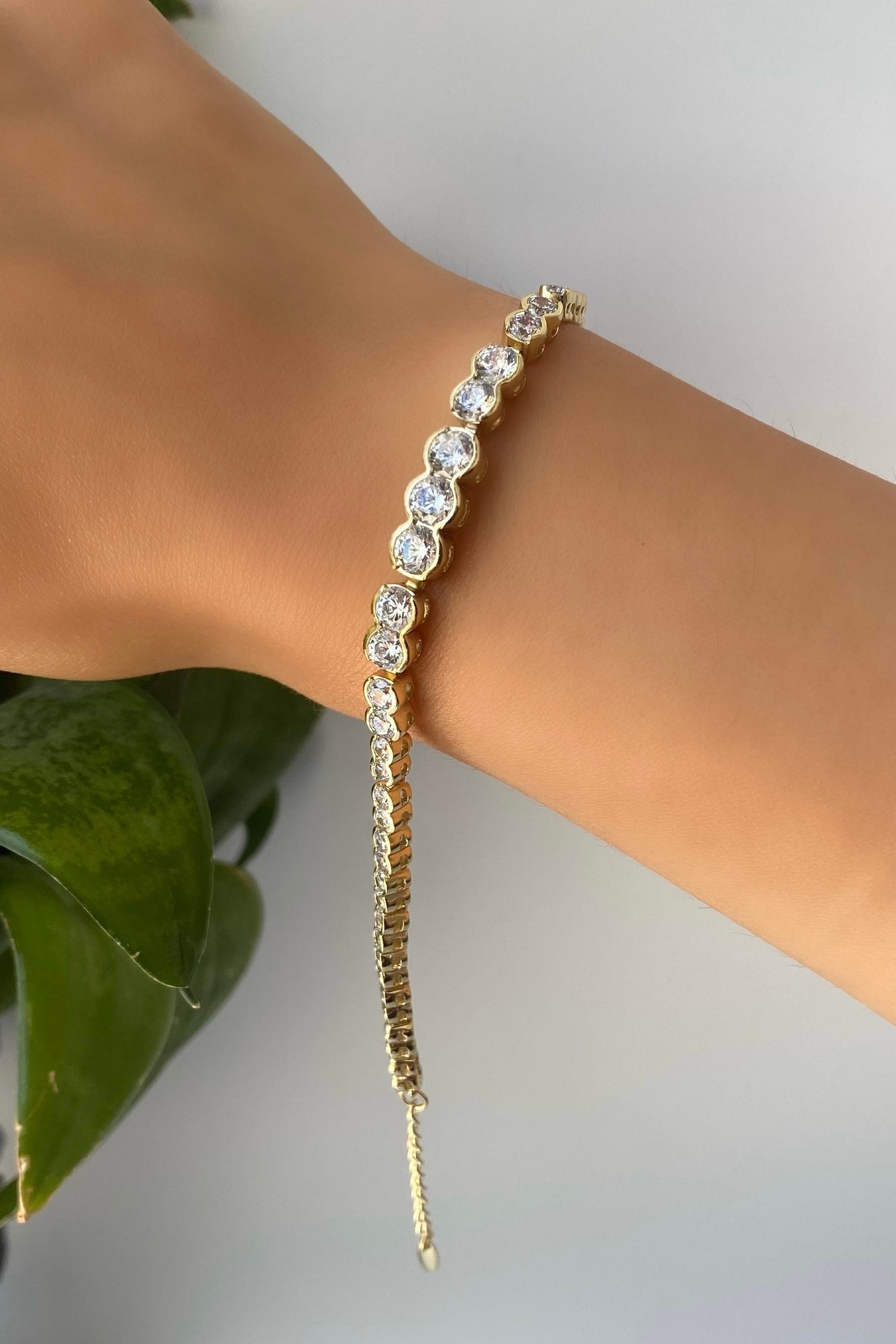 TAŞLI PETEK BİLEZİK