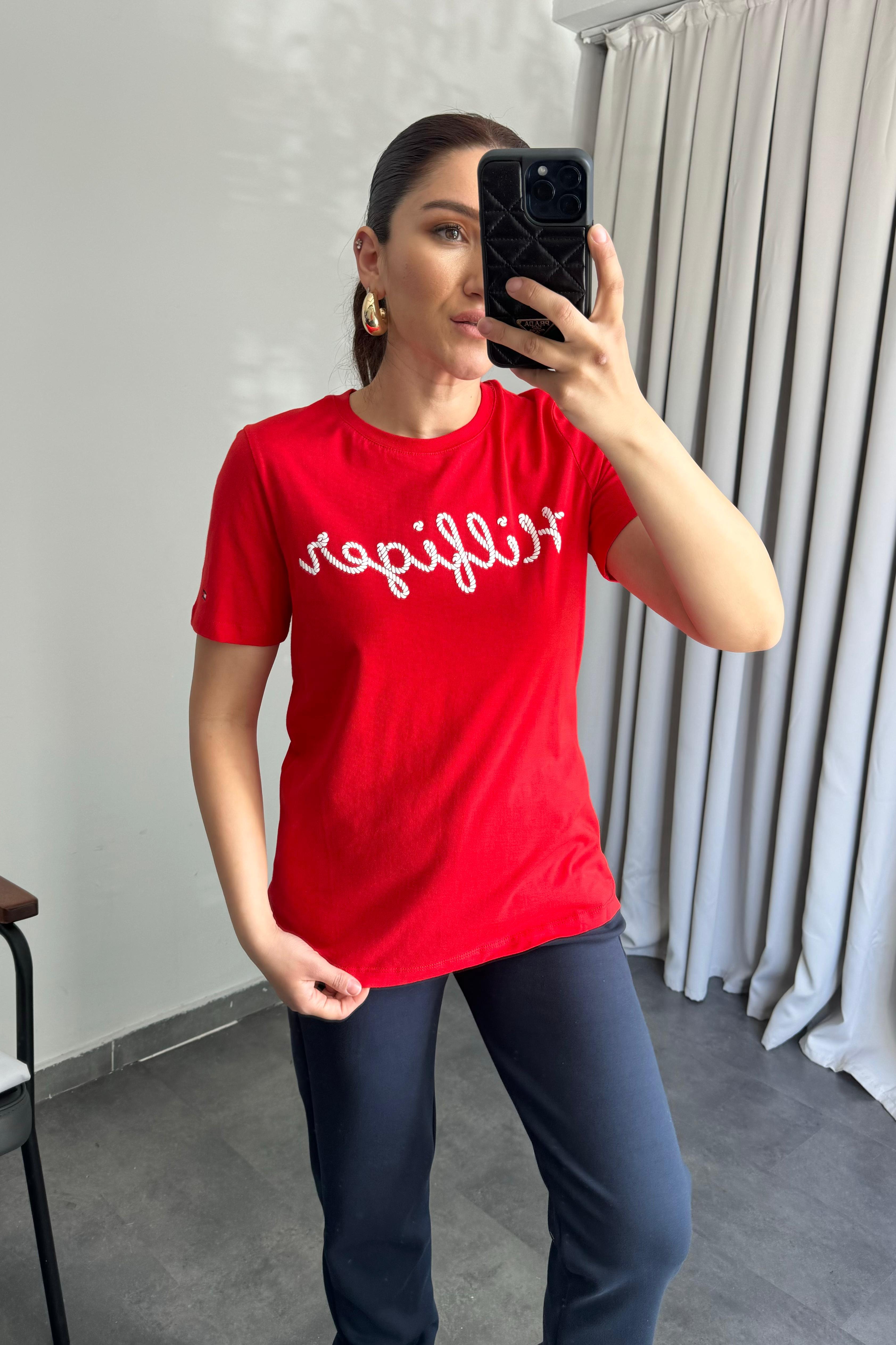 TH YAZILI BASIC T-SHIRT