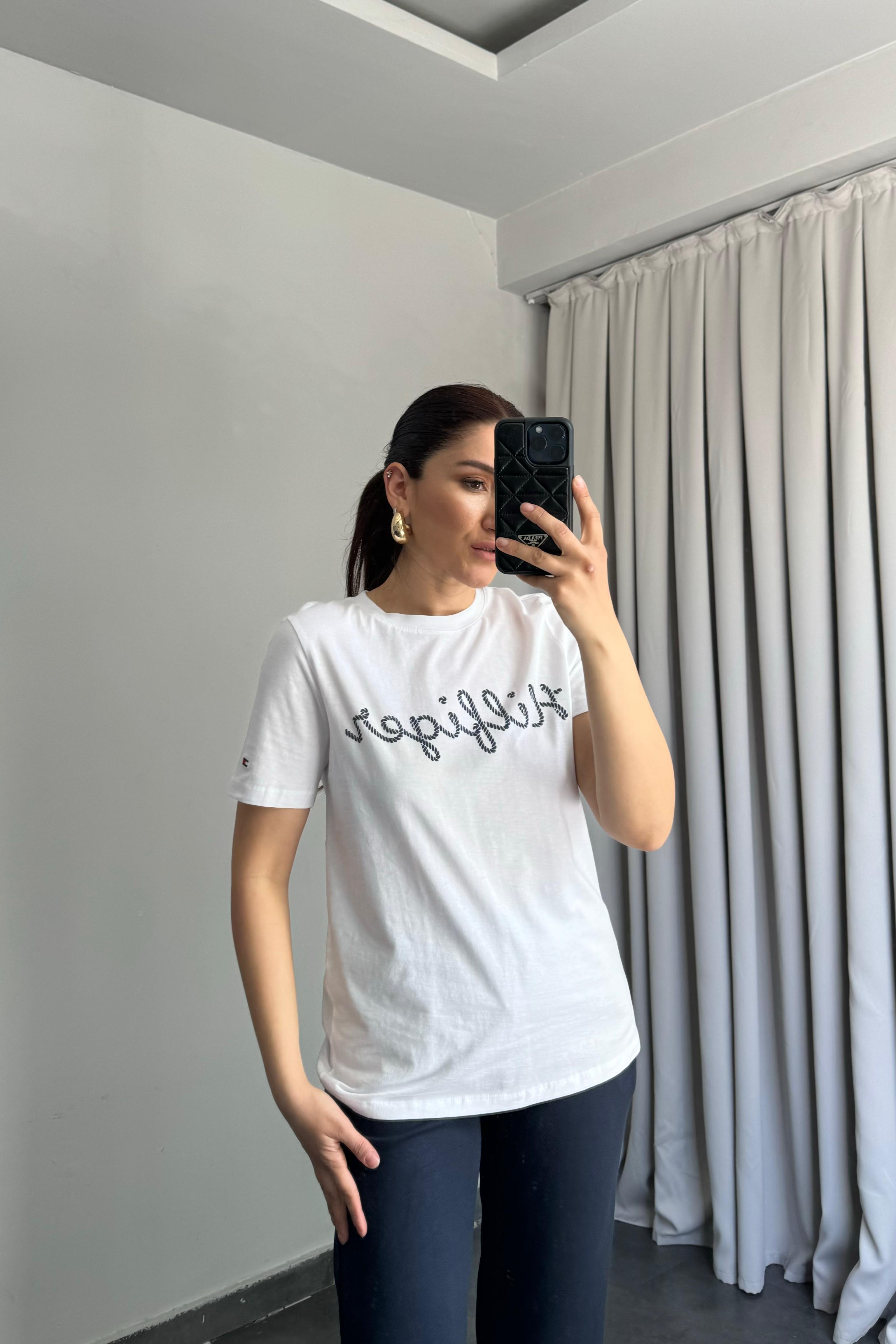 TH YAZILI BASIC T-SHIRT