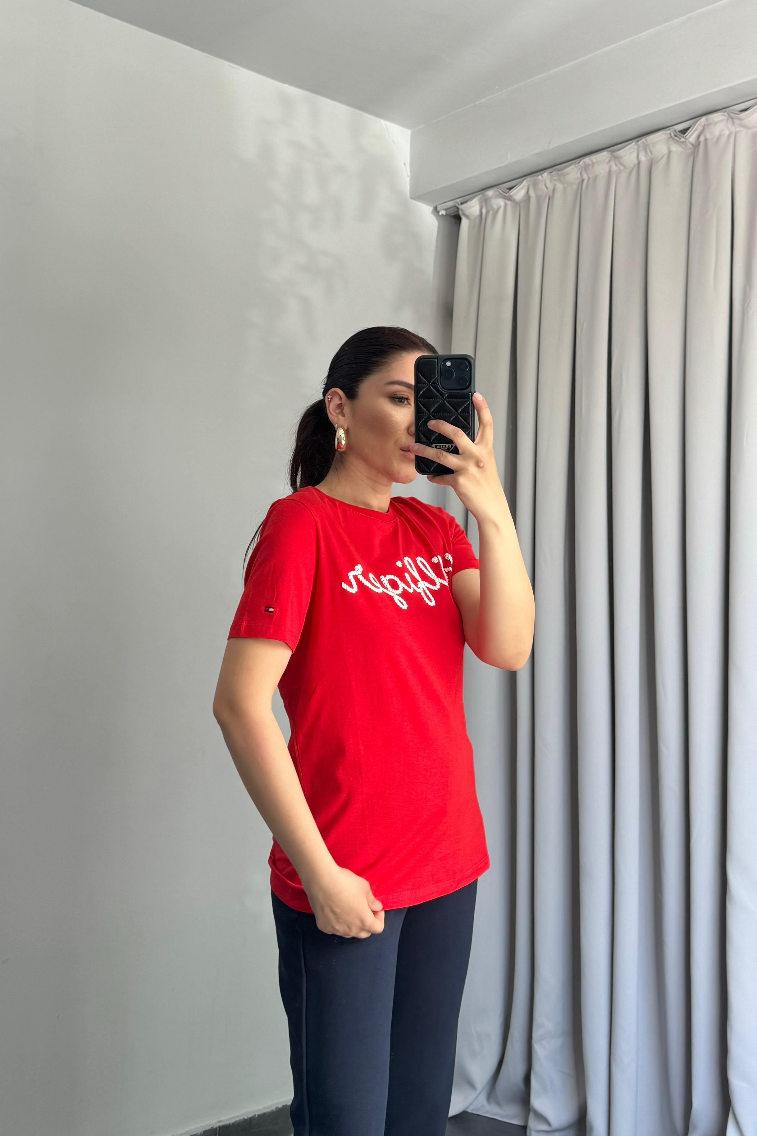 TH YAZILI BASIC T-SHIRT