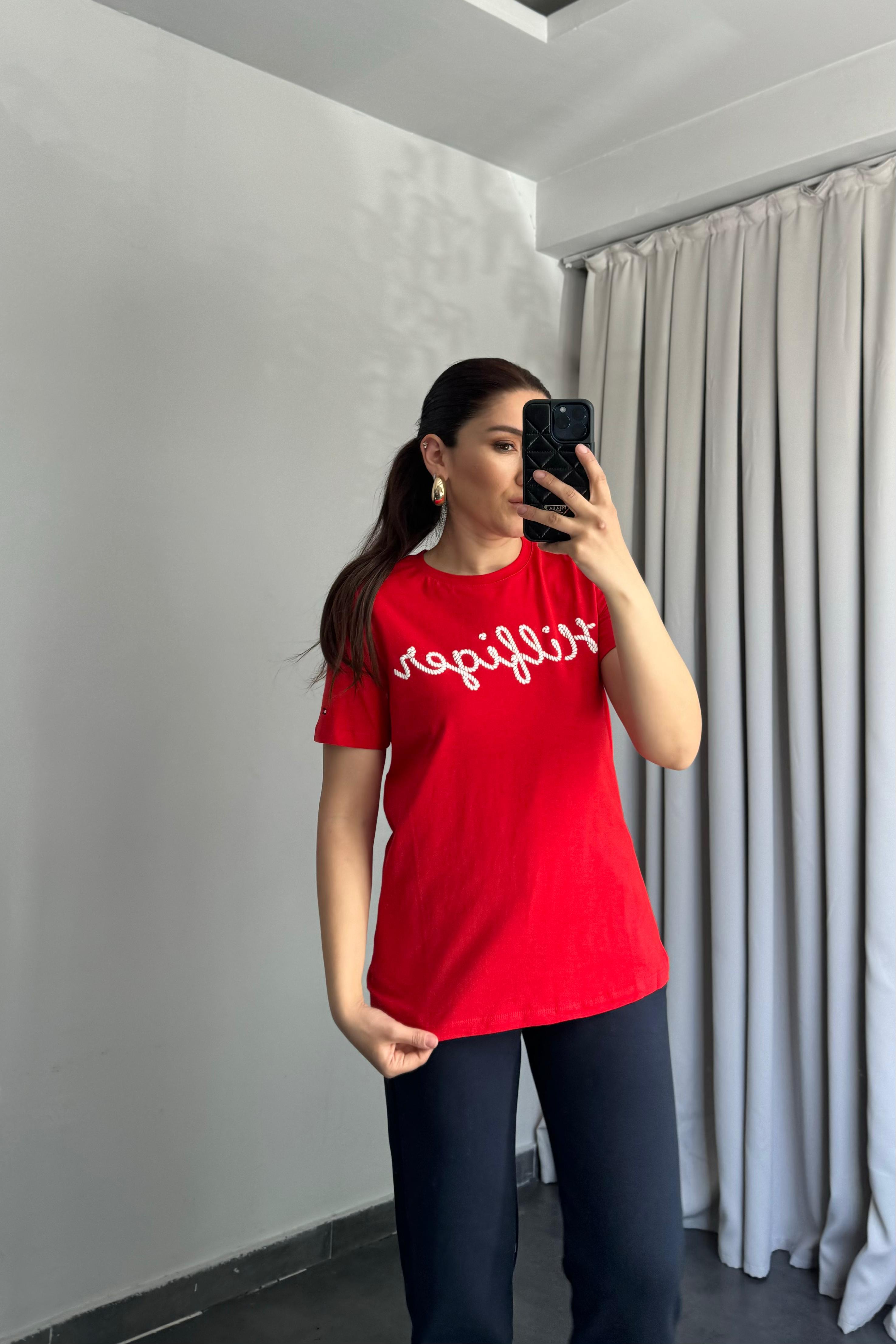 TH YAZILI BASIC T-SHIRT