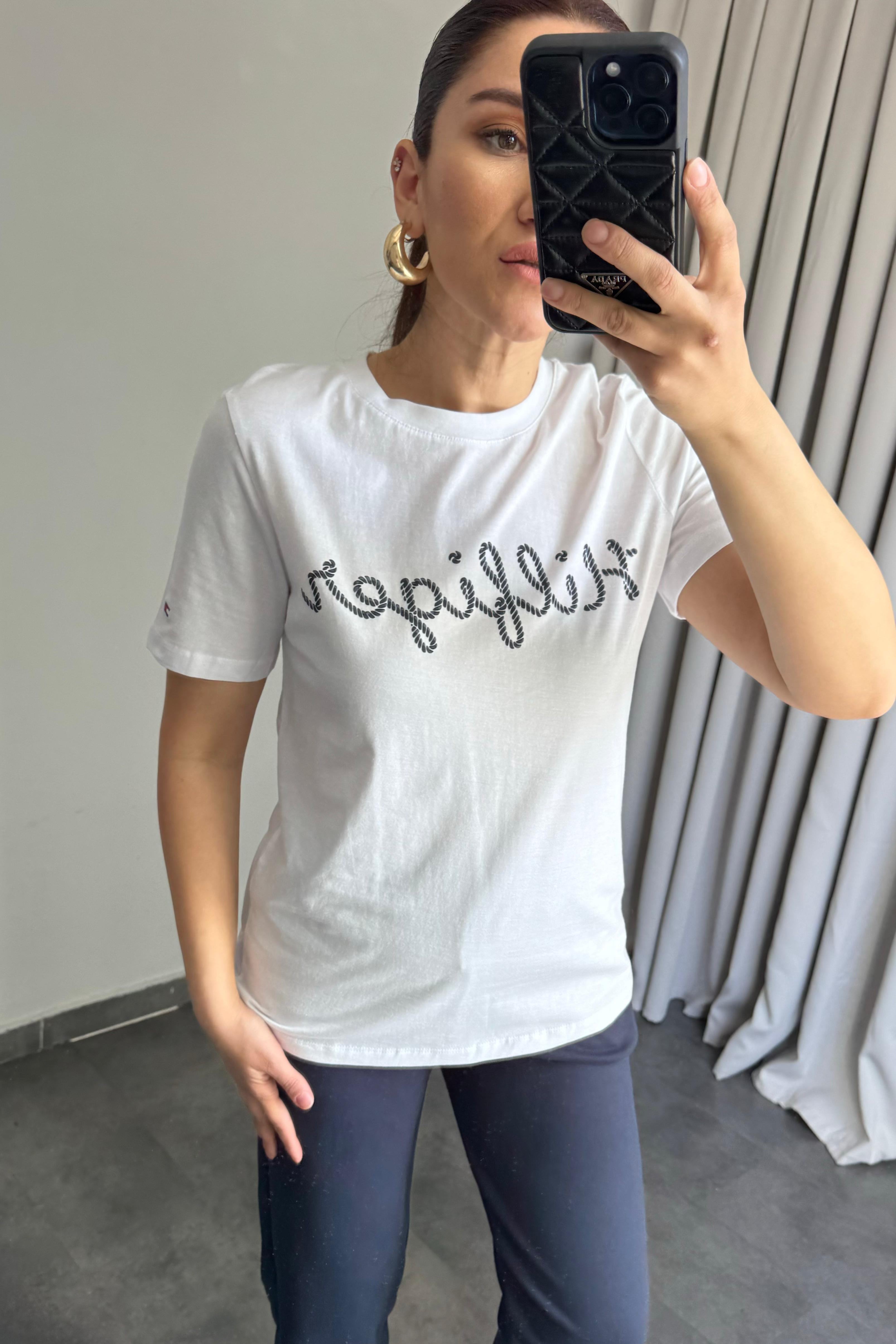 TH YAZILI BASIC T-SHIRT