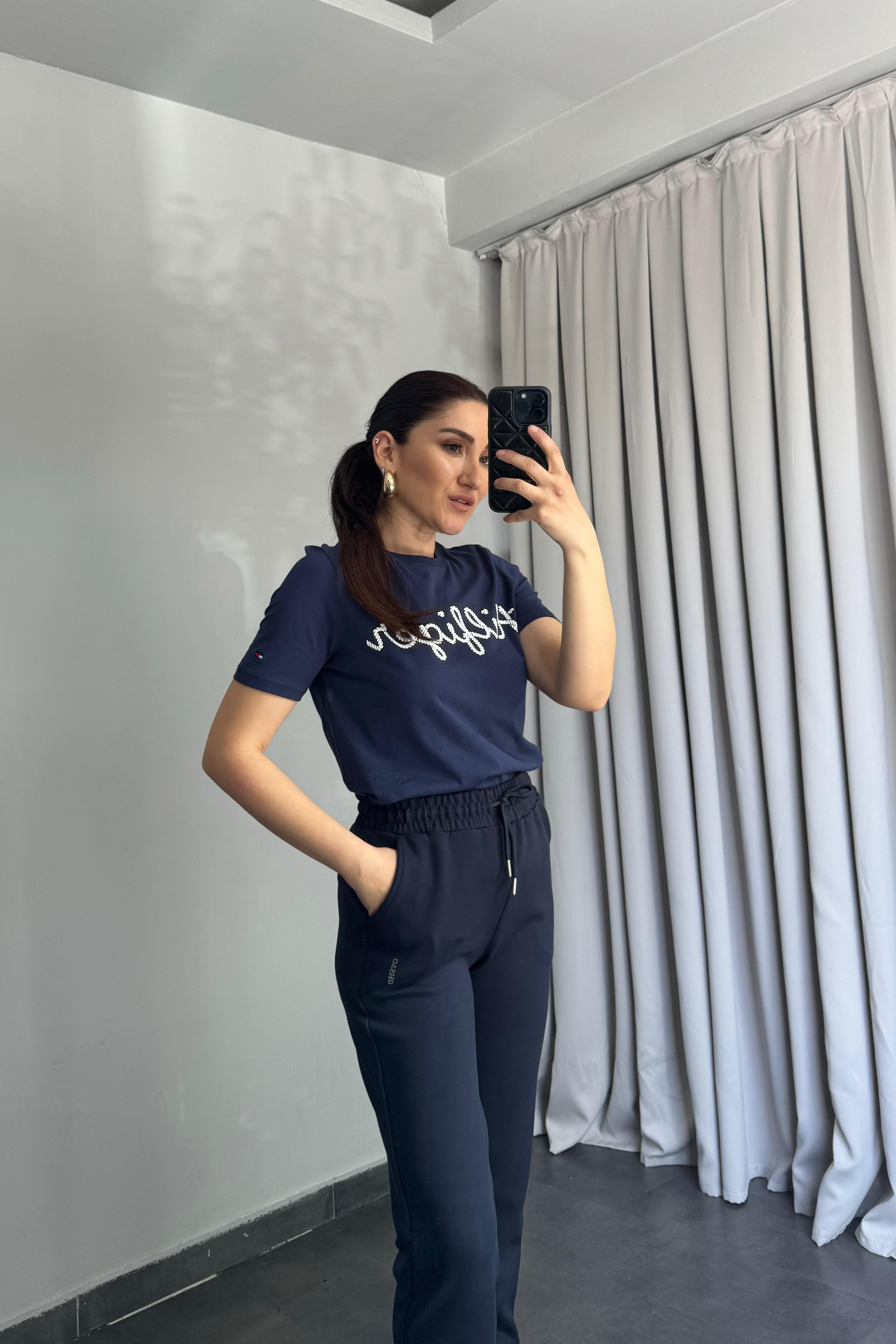 TH YAZILI BASIC T-SHIRT