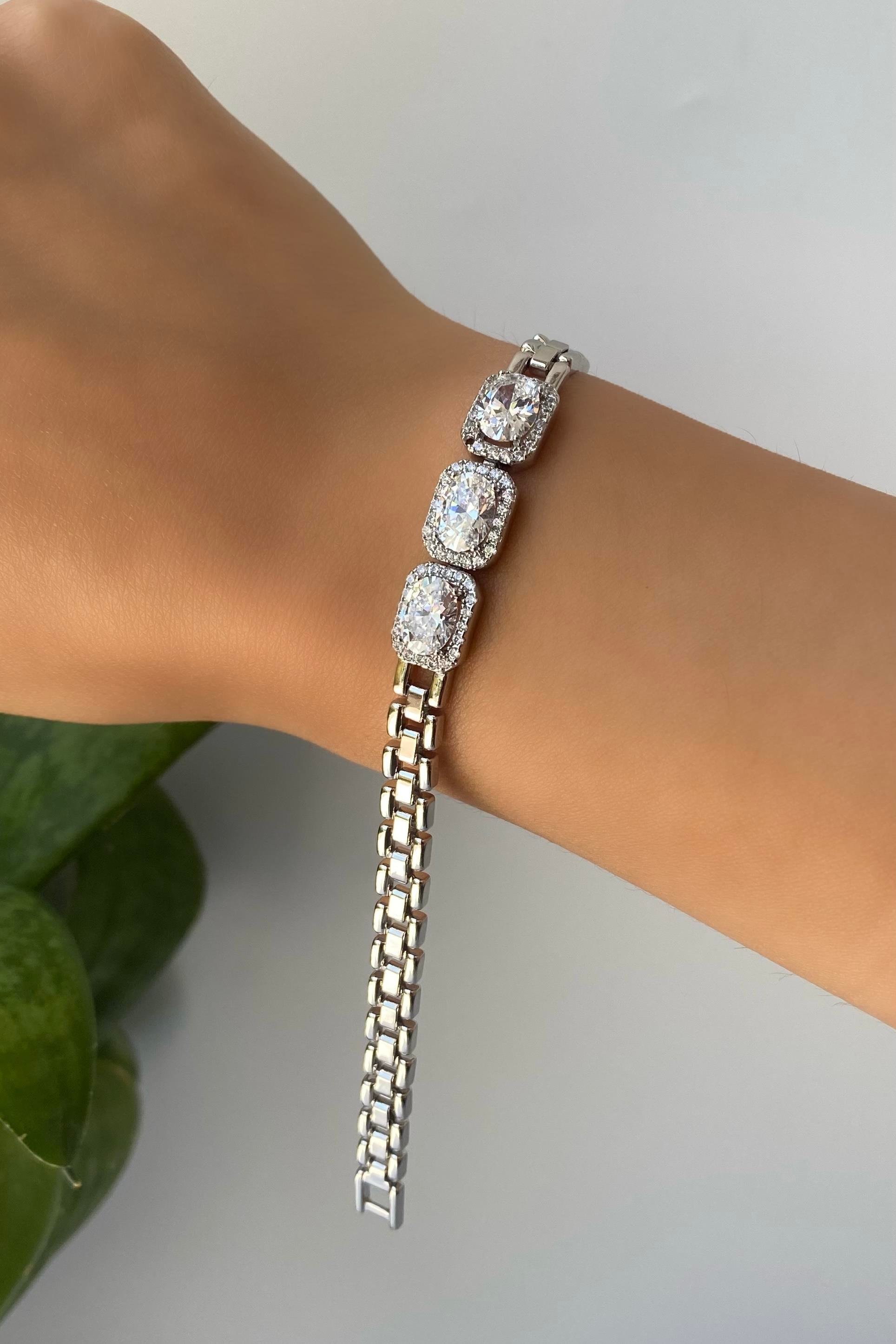 ÜÇLÜ BAGET KORDON ZİNCİR BİLEZİK