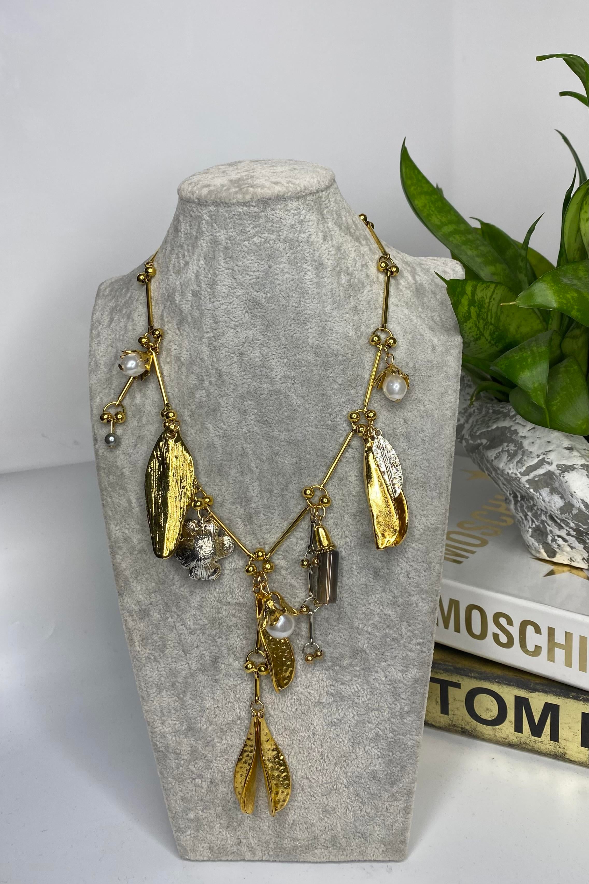 ZARA MODEL YAPRAKLI KOLYE